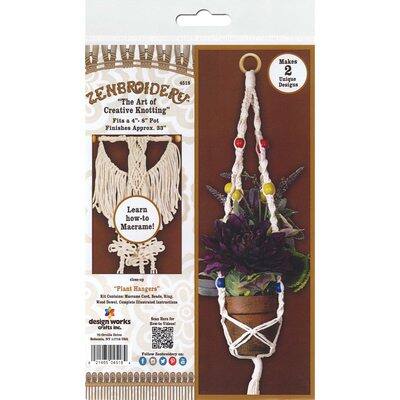 Design Works Zenbroidery Plant Hangers Macrame Kit Michaels