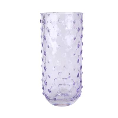 8 7 Purple Hobnail Glass Vase By Ashland Michaels