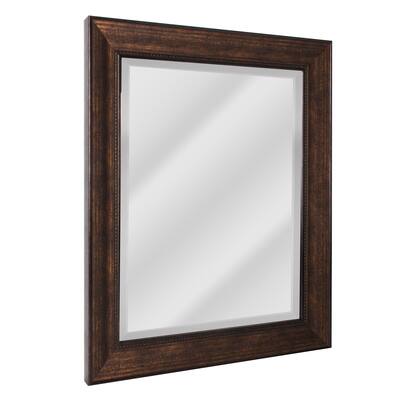 Head West 34 5 Deep Bronze Beaded Rectangular Framed Beveled Accent