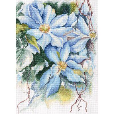 RTO Blue Clematis Cross Stitch Kit Michaels