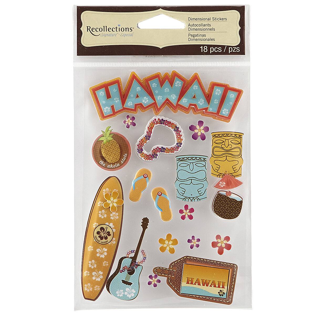 dimensional recollections hawaii stickers