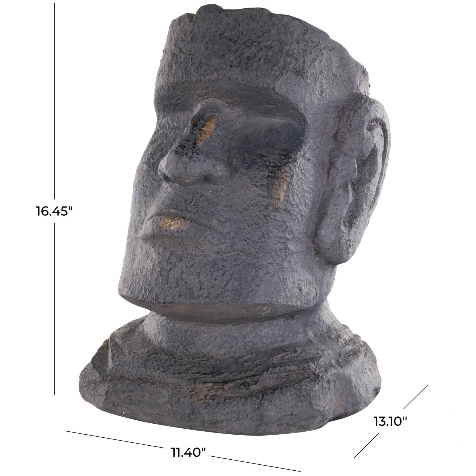 Distressed Island Head Planter