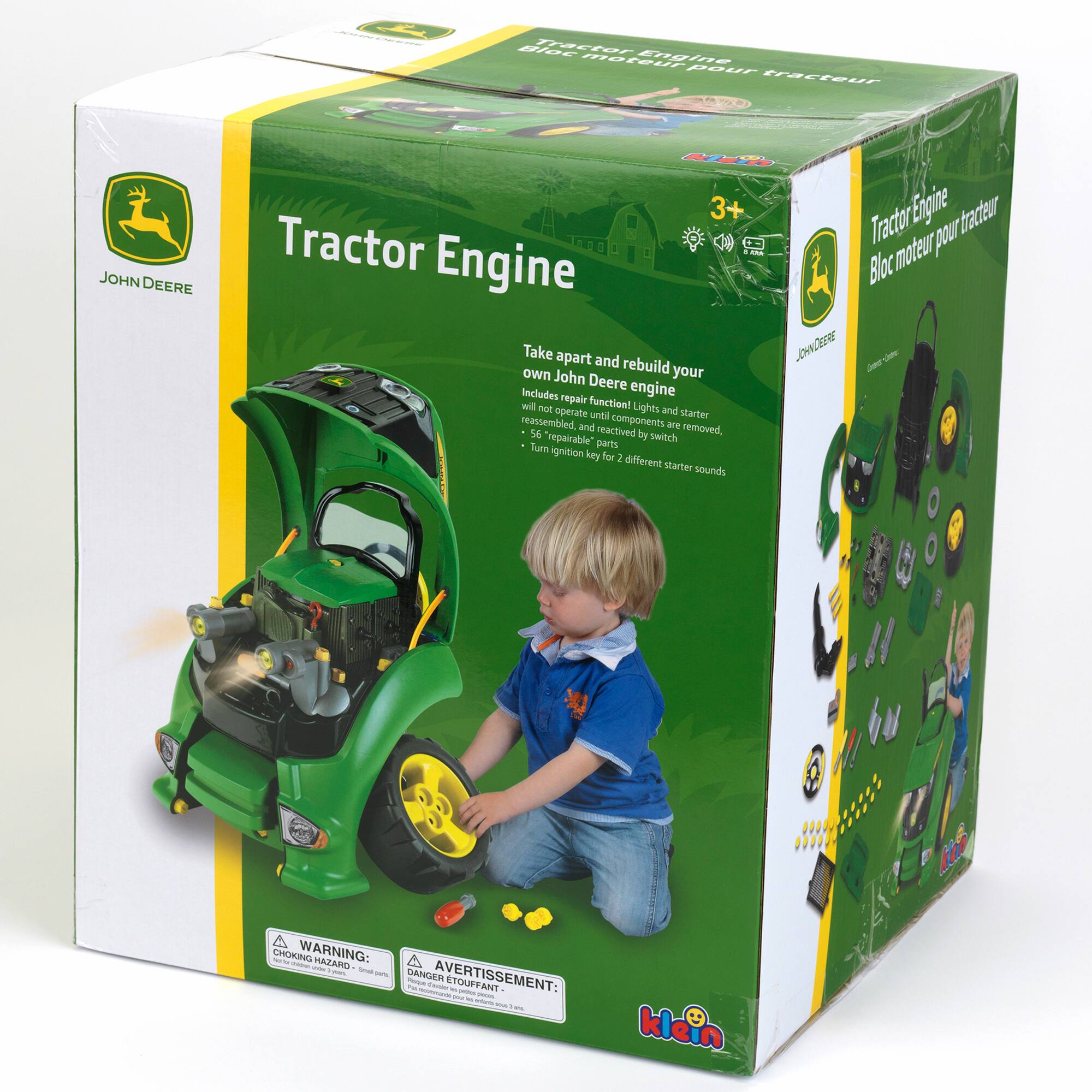 John Deere Tractor Engine Kid's Pretend Play Auto Toy
