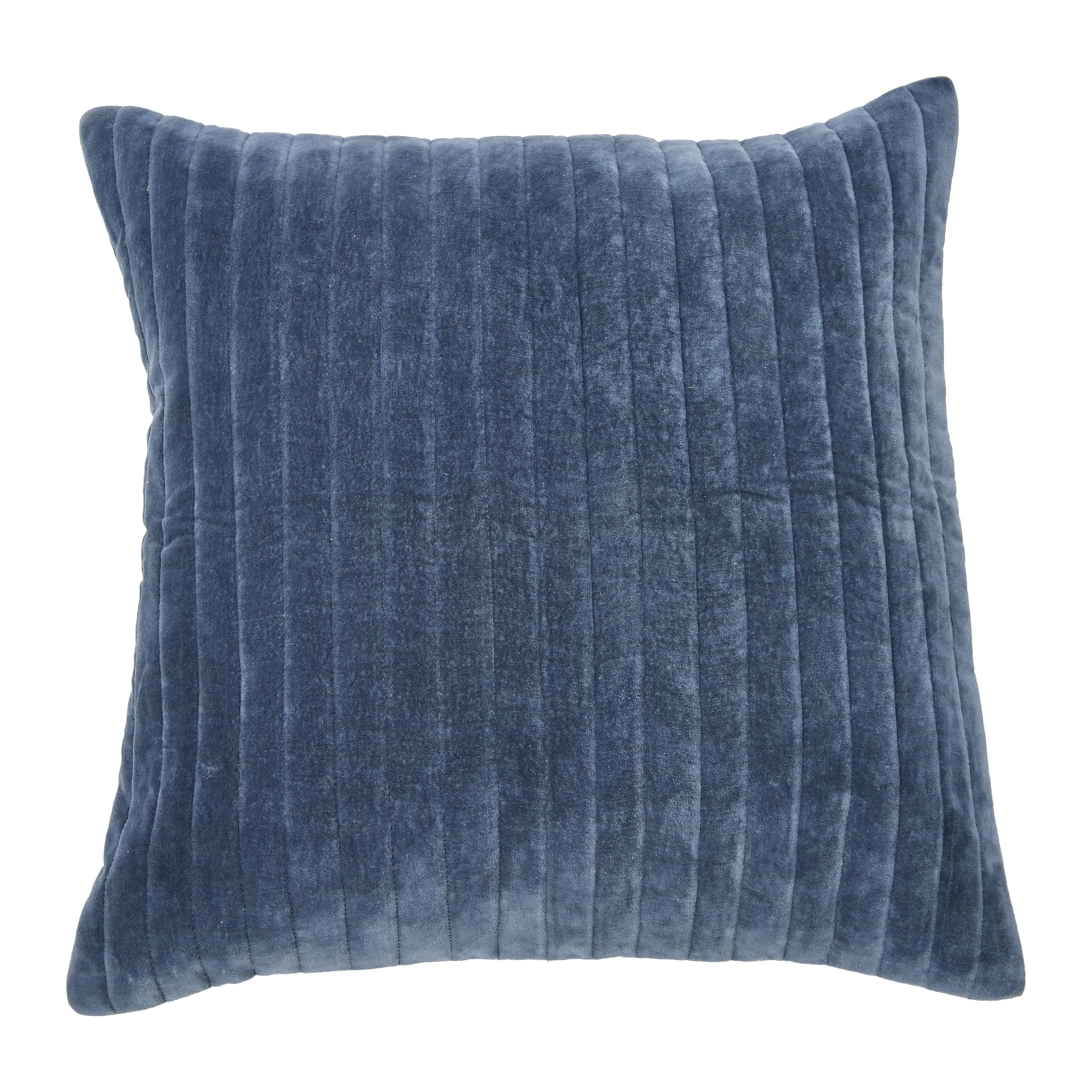 Hello Honey® 20" Square Quilted Velvet Pillow Cover with Channel Stitch