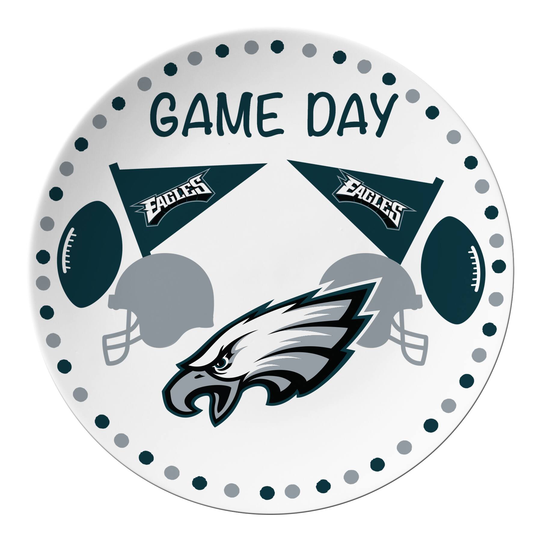 The Memory Company 10" NFL Game Day Round Plate