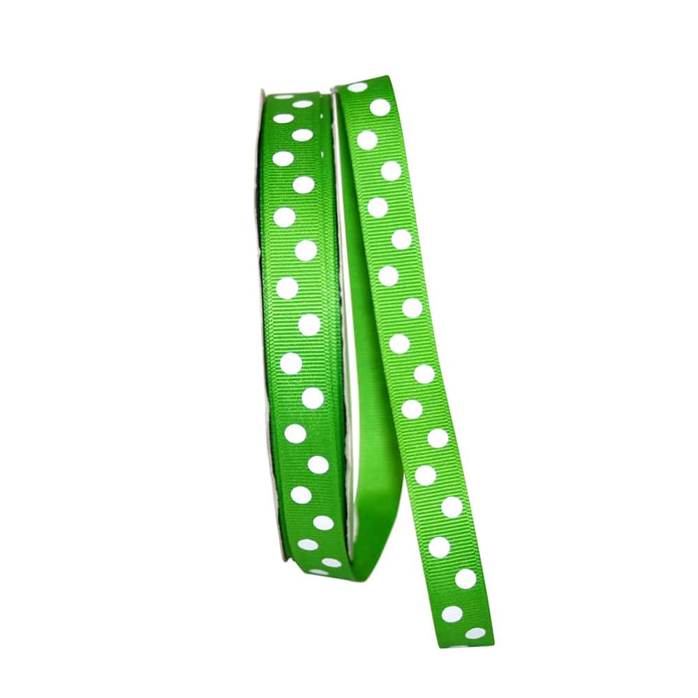 JAM Paper 5/8" x 50yd. Grosgrain Aspirin Dots Ribbon