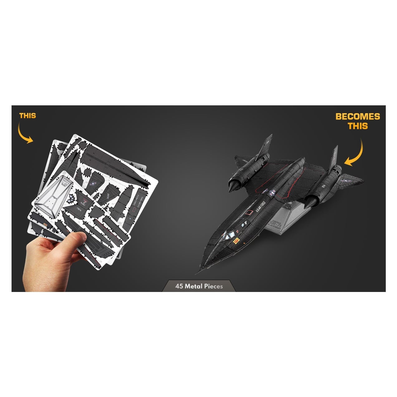 Metal Earth® Lockheed® SR-71® Blackbird® Steel Model Kit