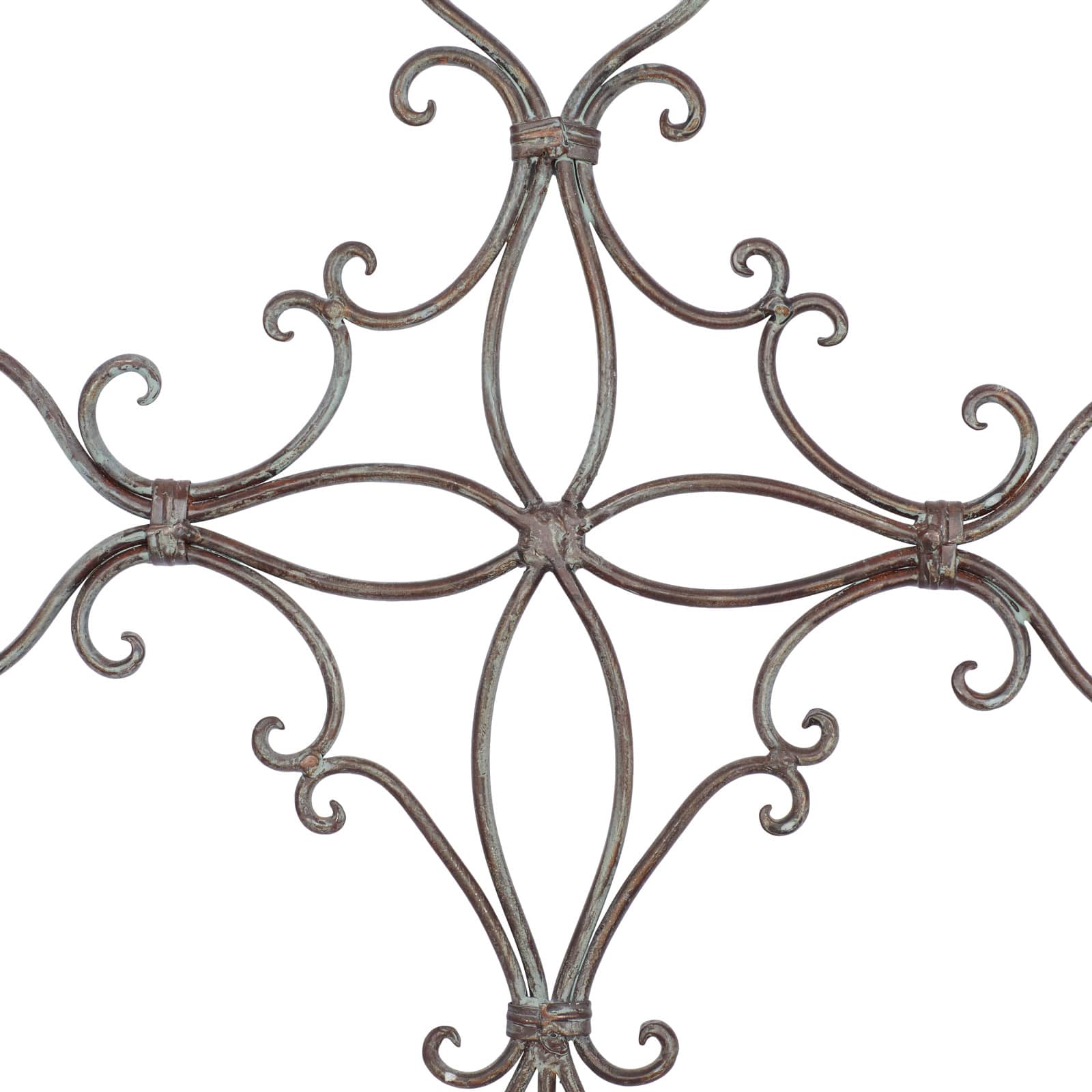 Black Metal Scroll Cross Wall Decor 19" x 0" x 29"