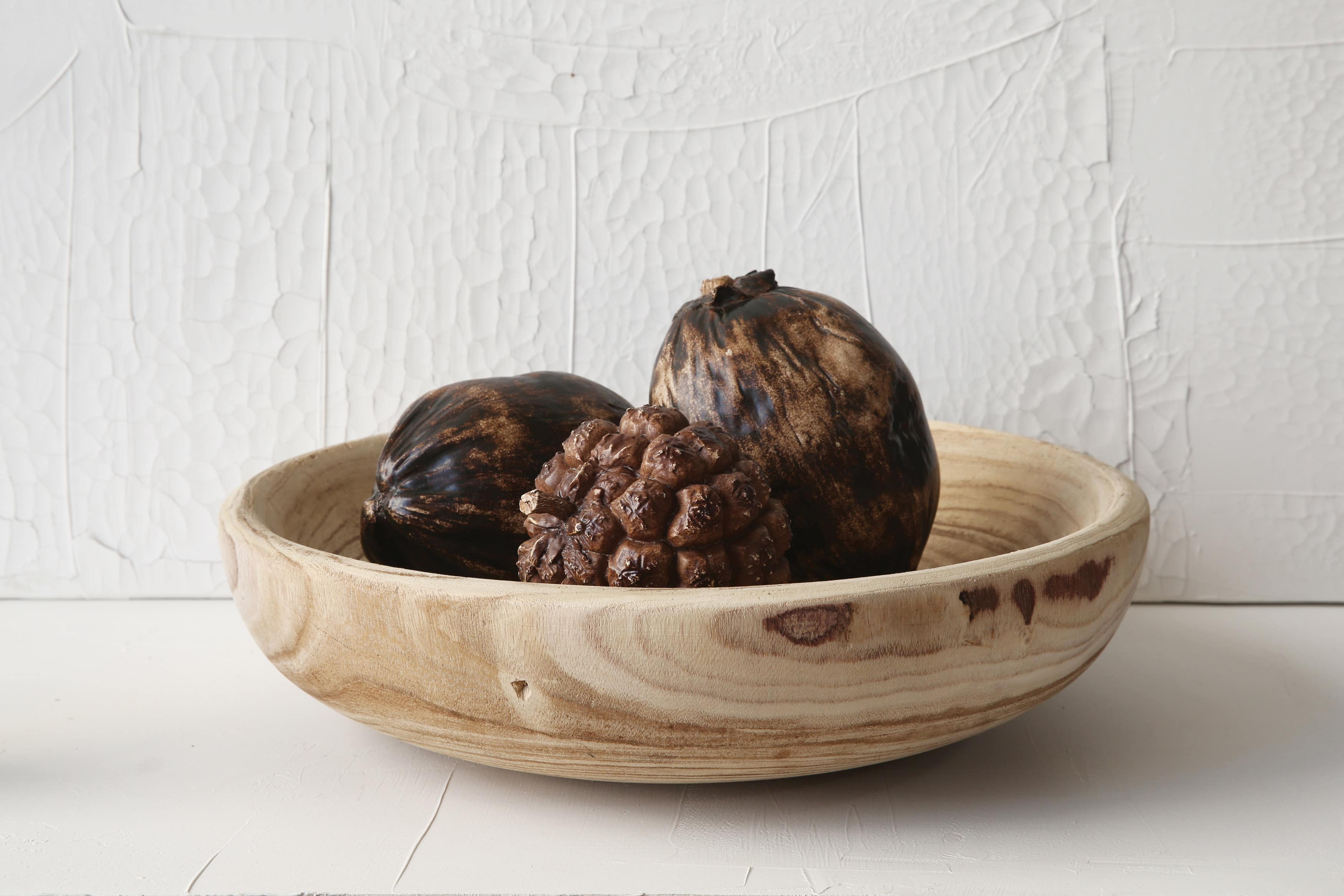 Hello Honey® 19" Paulownia Wood Decorative Bowl