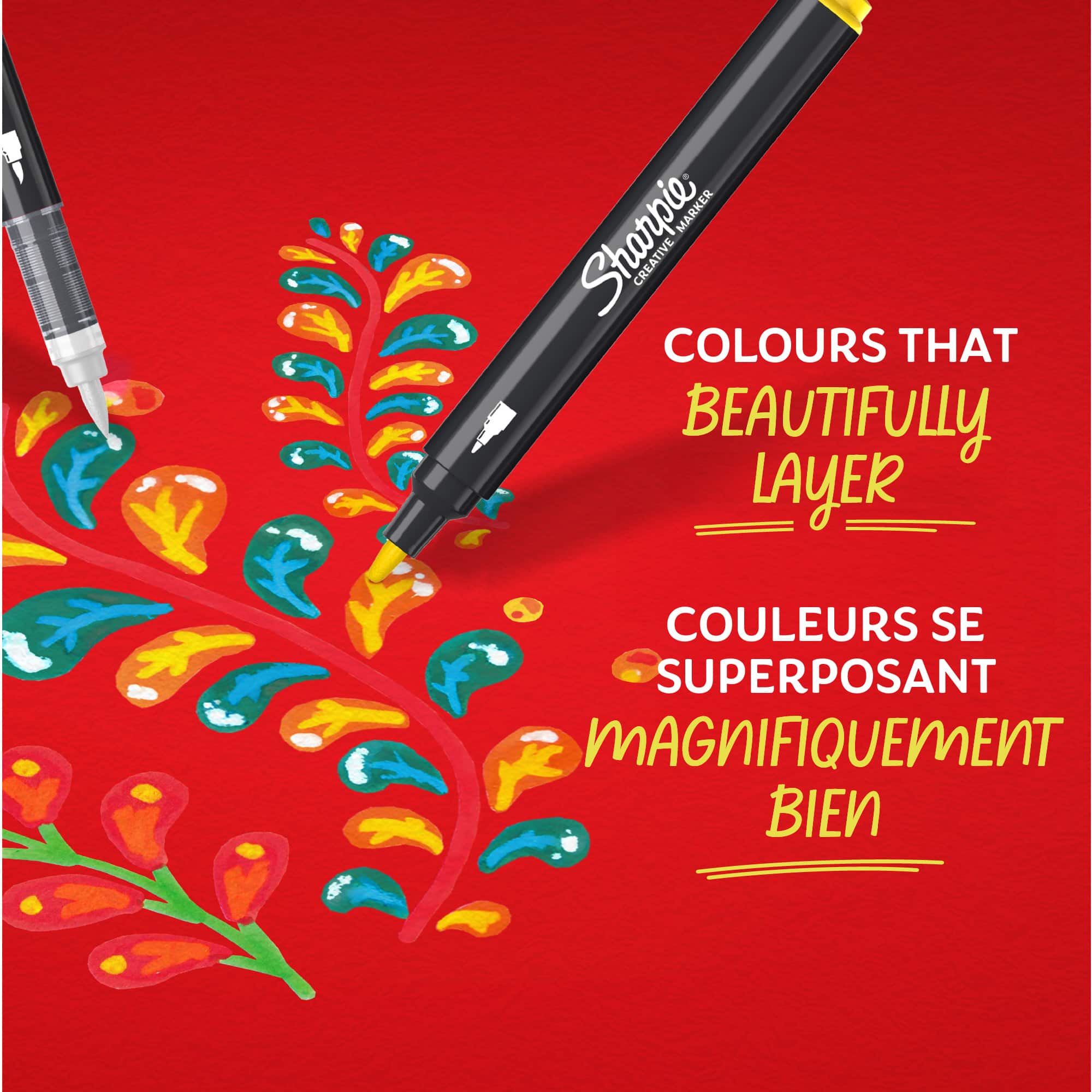 Sharpie® 12 Colour Brush Tip Creative Markers