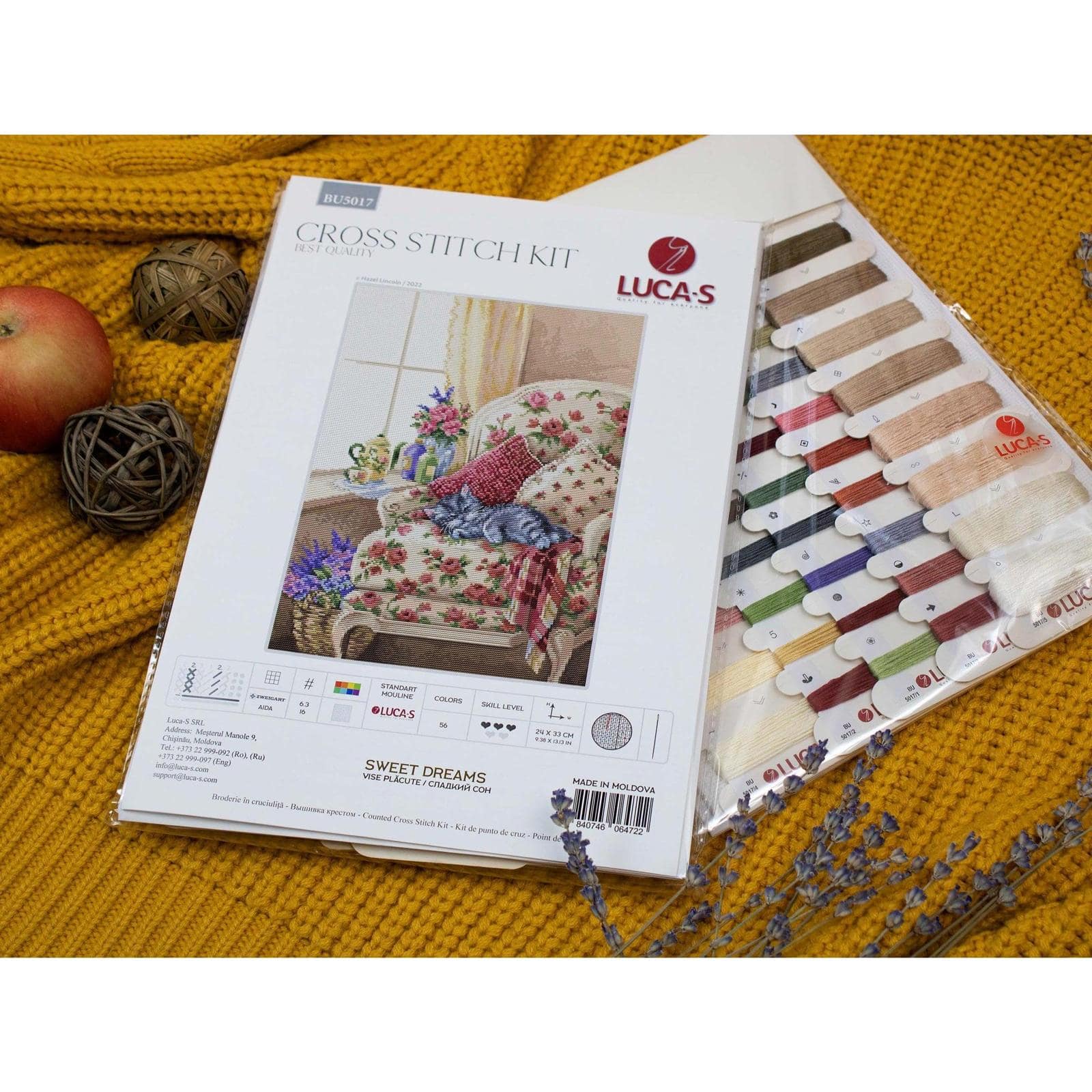 Luca-S Sweet Dreams Counted Cross-Stitch Kit