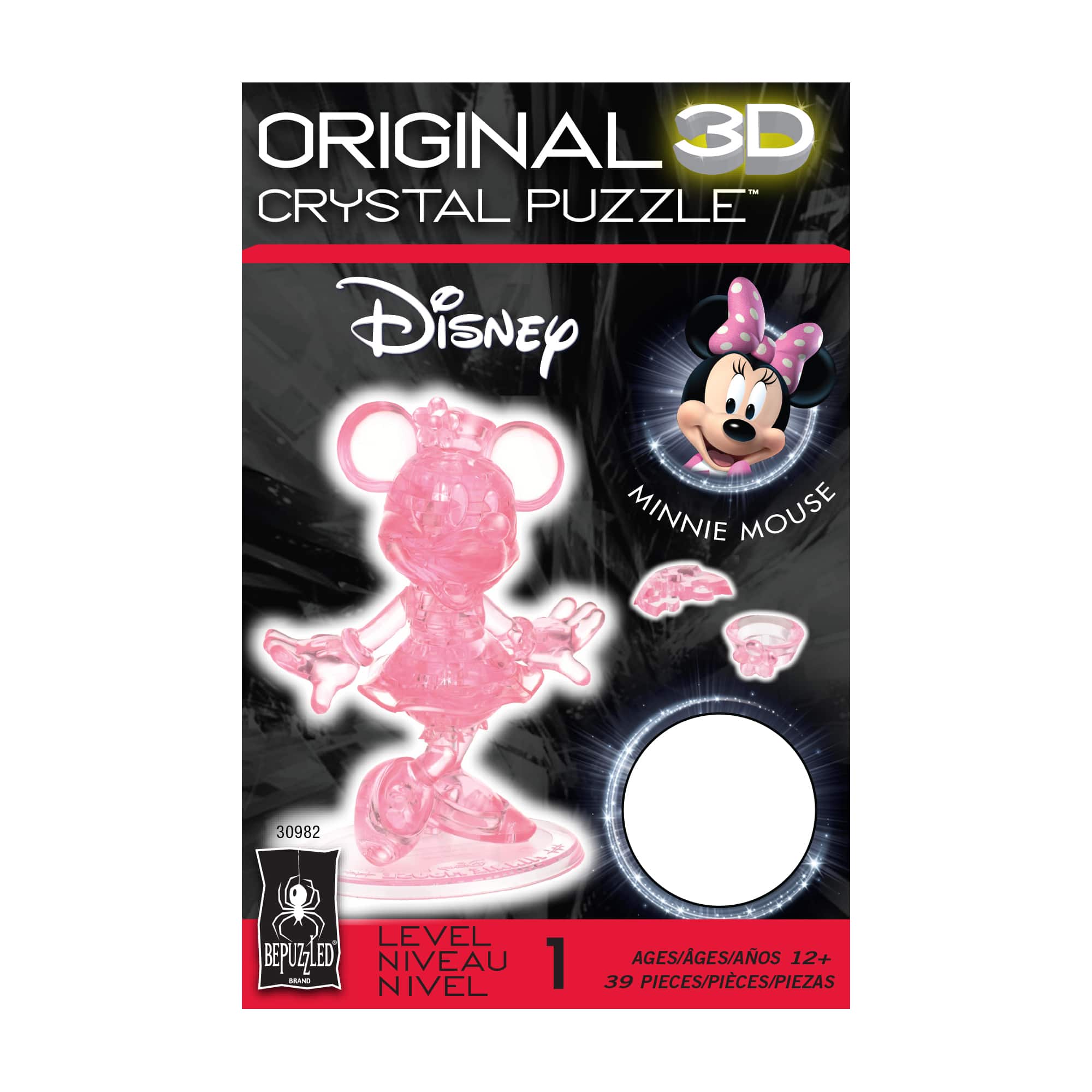 Original 3D Crystal Puzzle™ Disney Minnie Mouse 39 Piece Puzzle