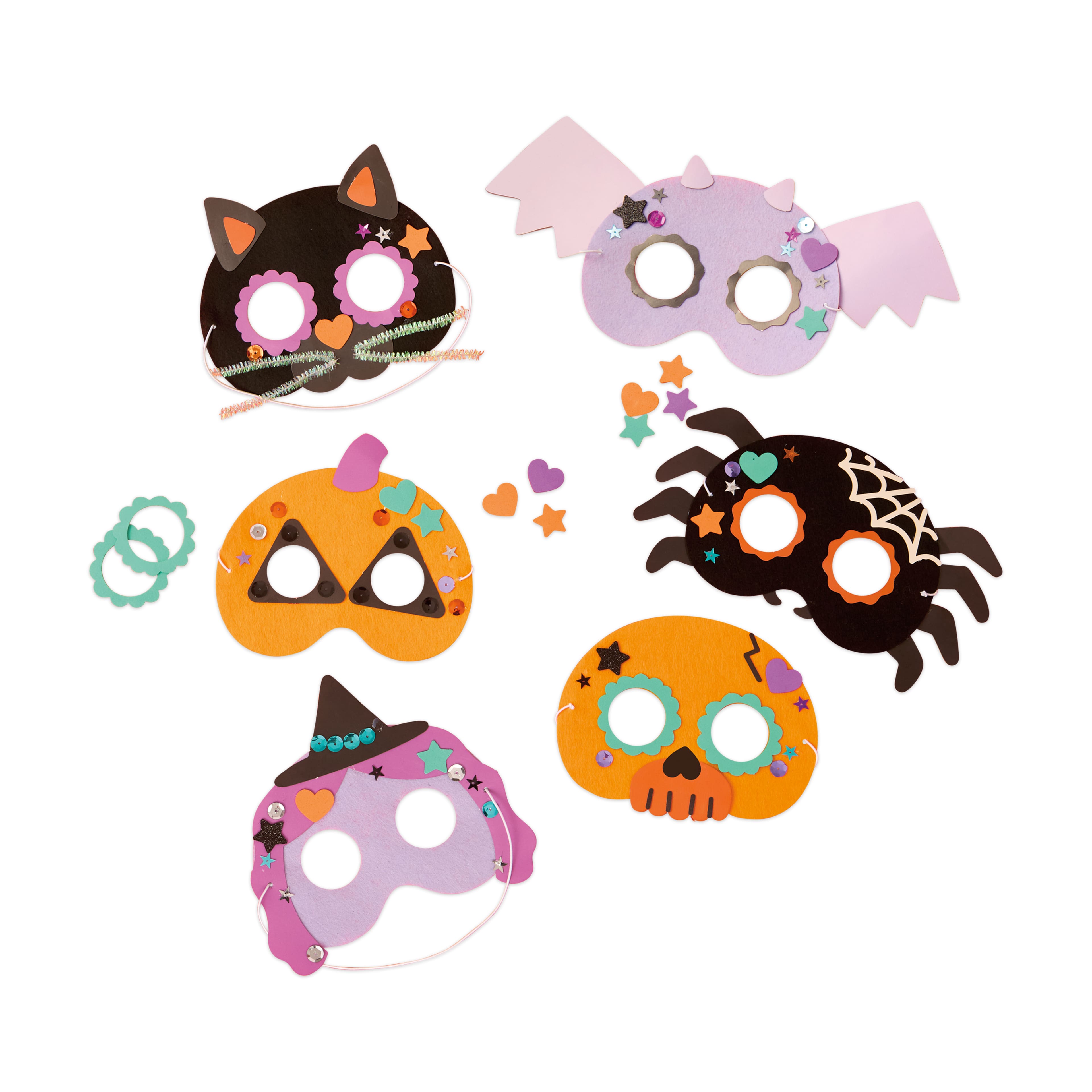 Michaels, Halloween Felt Mask Group Kit by Creatology™ – Category: Kids Halloween Crafts