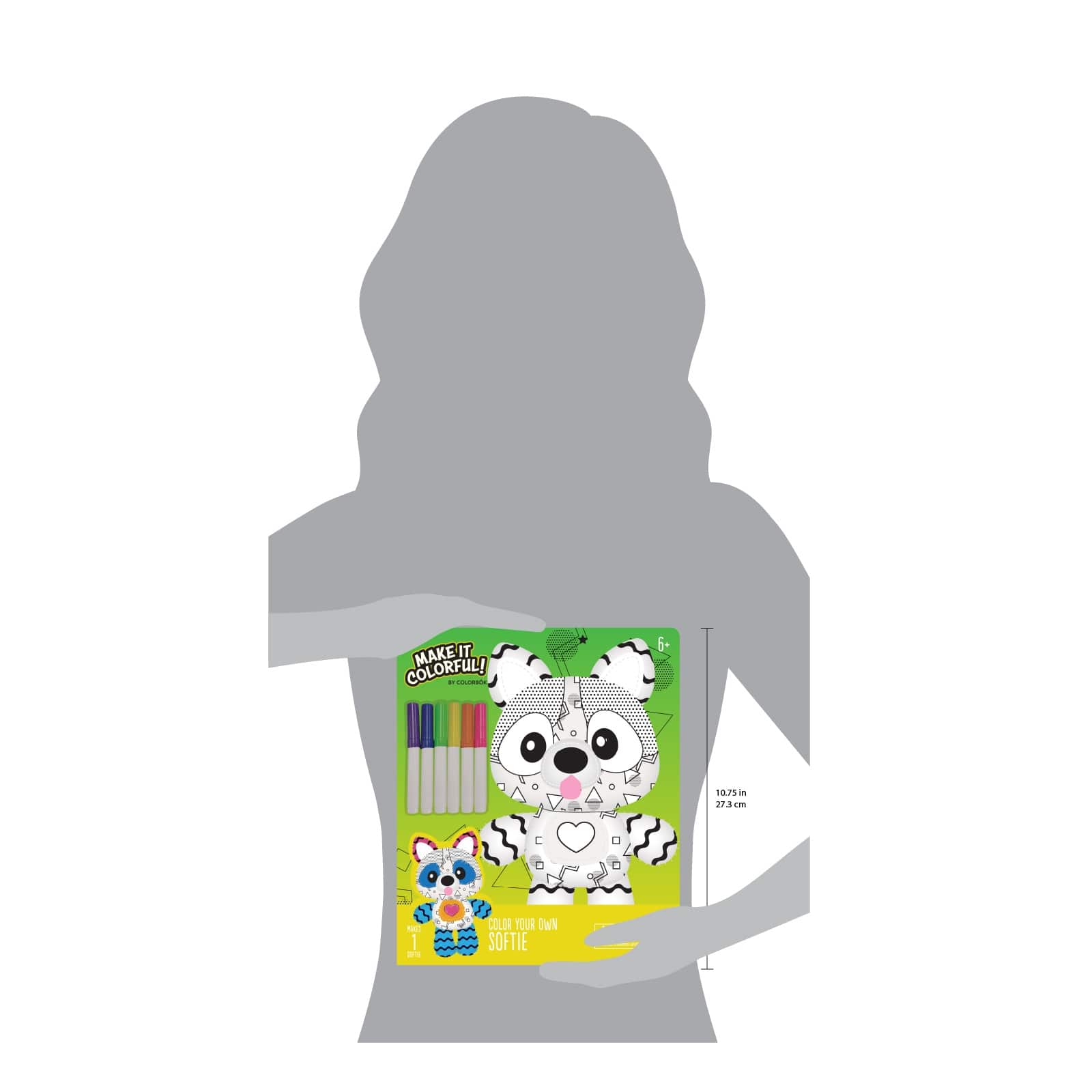 Colorbok Make It Colorful! Color Your Own Plush-Softie Dog