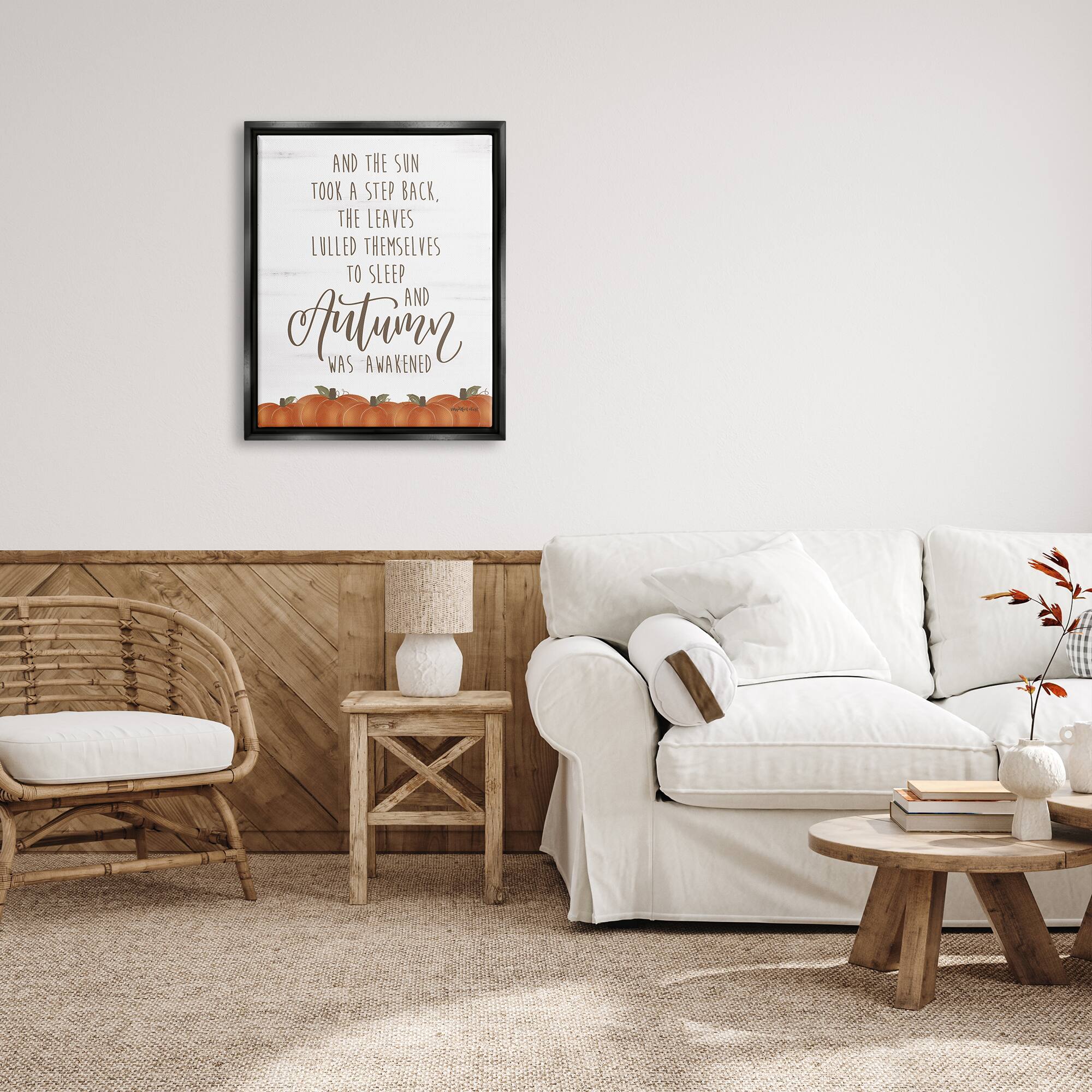 Stupell Industries Autumn Awakened Framed Canvas Wall Art