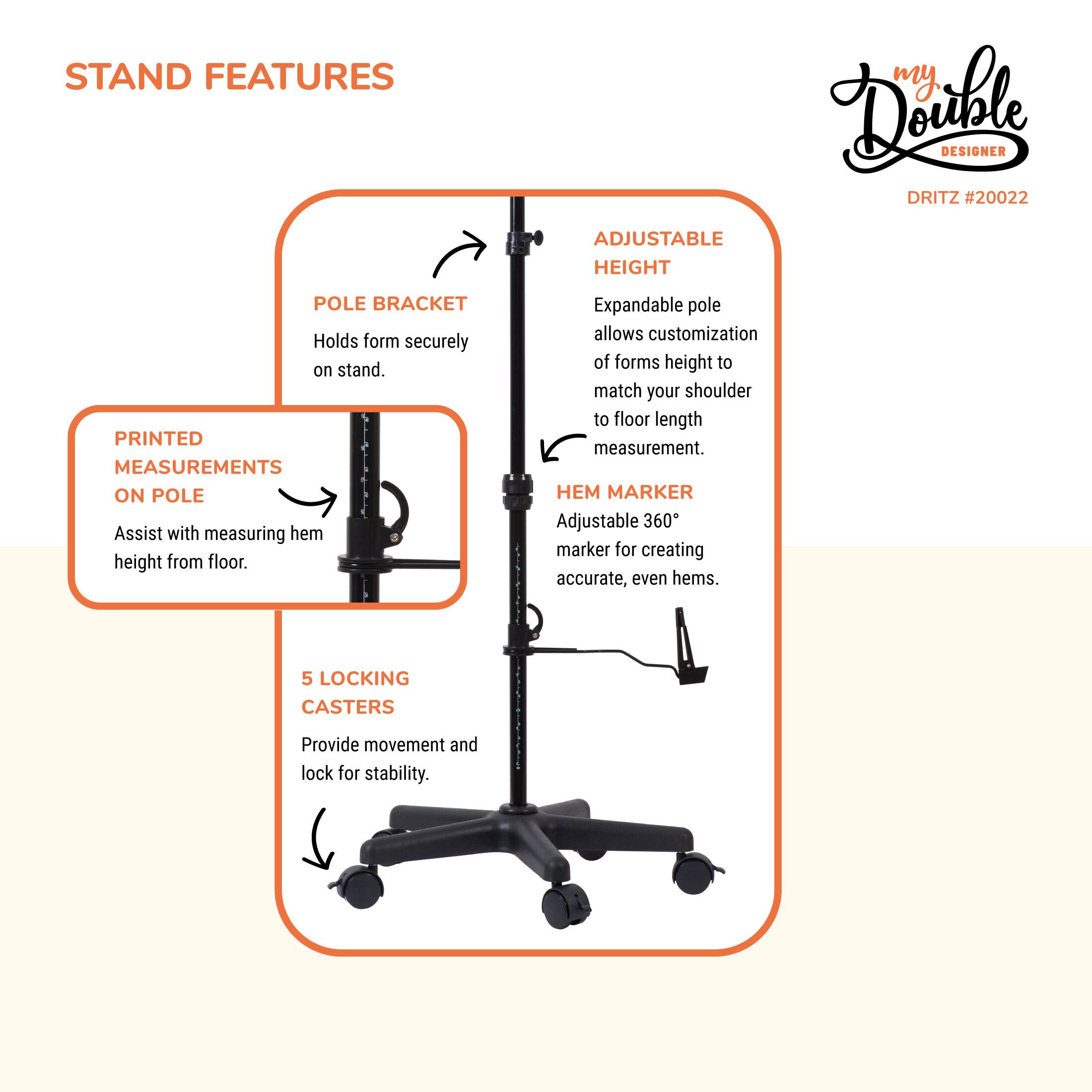 Dritz® My Double Designer Medium Dress Form with Adjustable Tri-Pod Stand