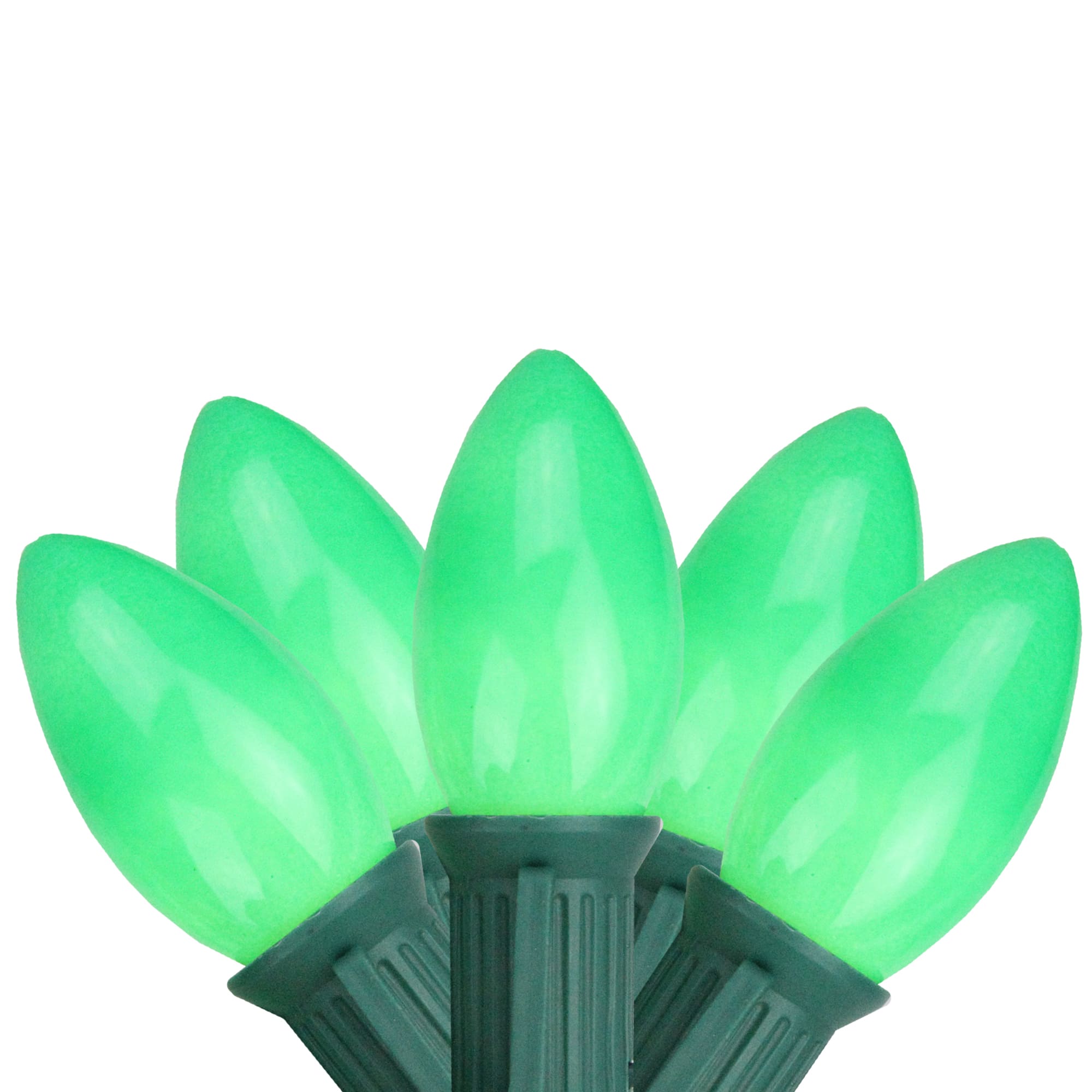25ct. Opaque Green C9 Incandescent String Lights