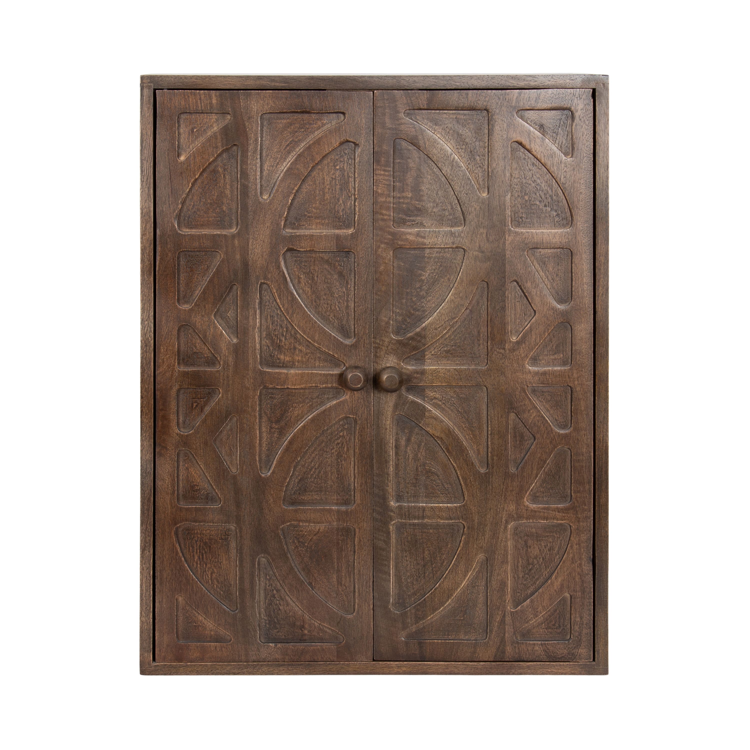 Kate and Laurel Galliene Wood Wall Cabinet with Two Shelves