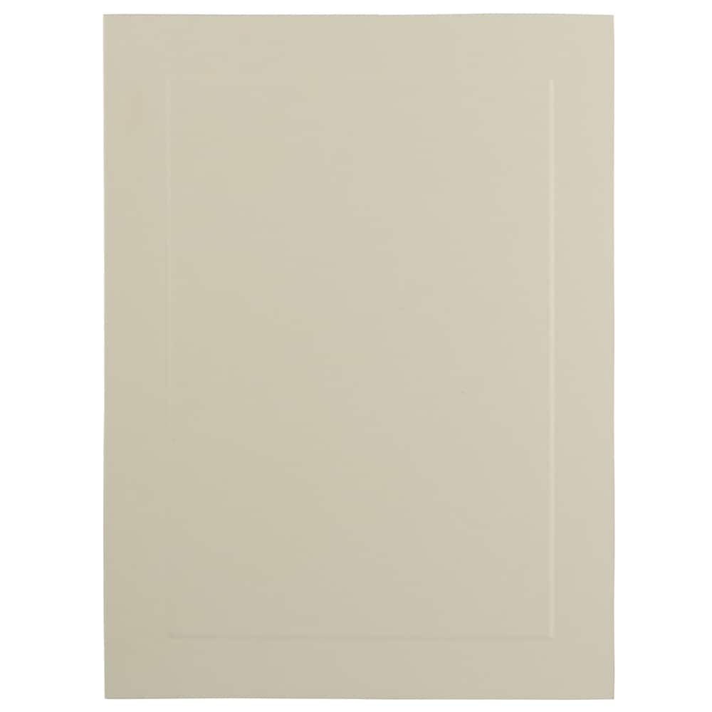 JAM Paper A7 Ivory Blank Foldover Cards with Panel