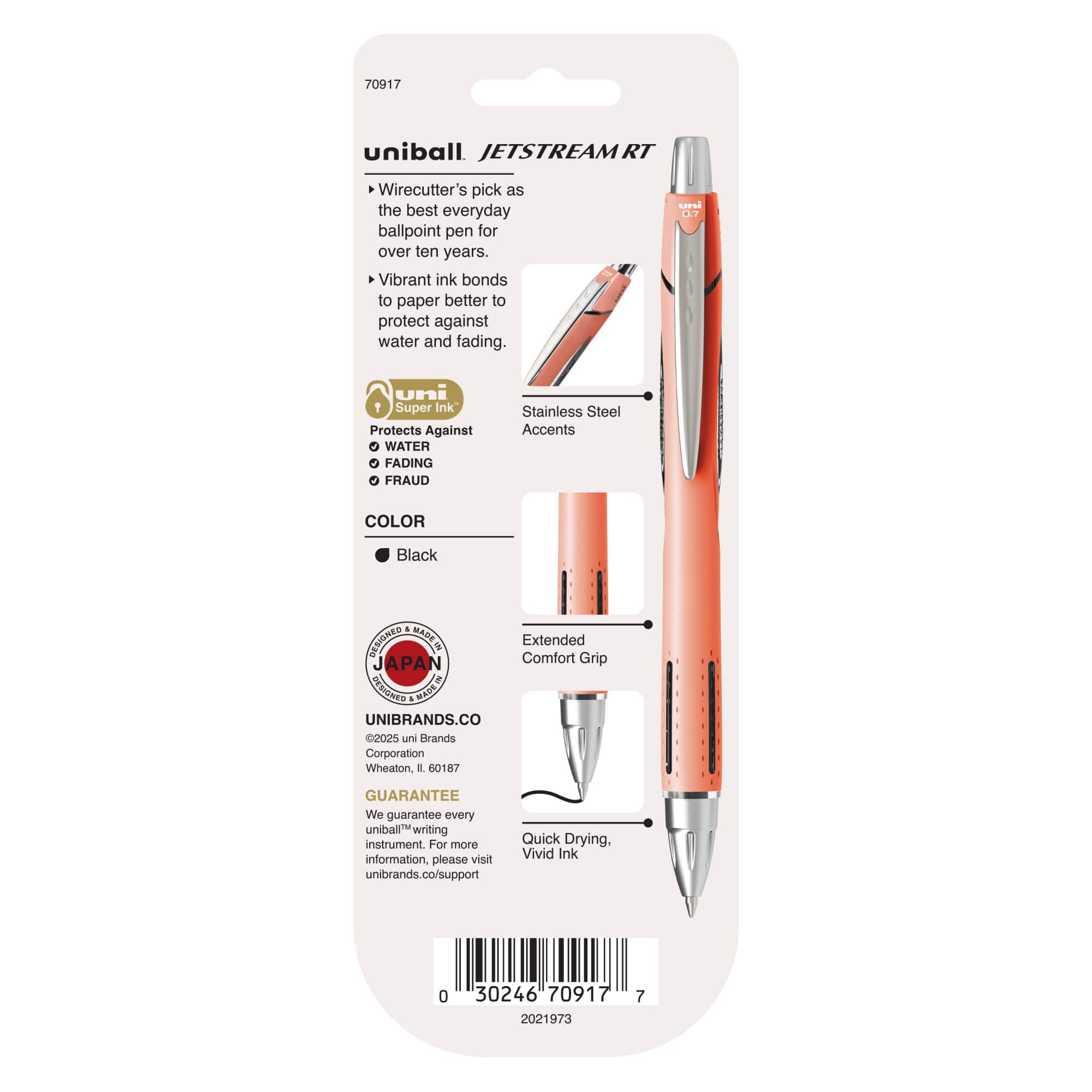 uniball™ Jetstream RT 0.7mm Fine Black Ink Retractable Gel Pens, 3ct.