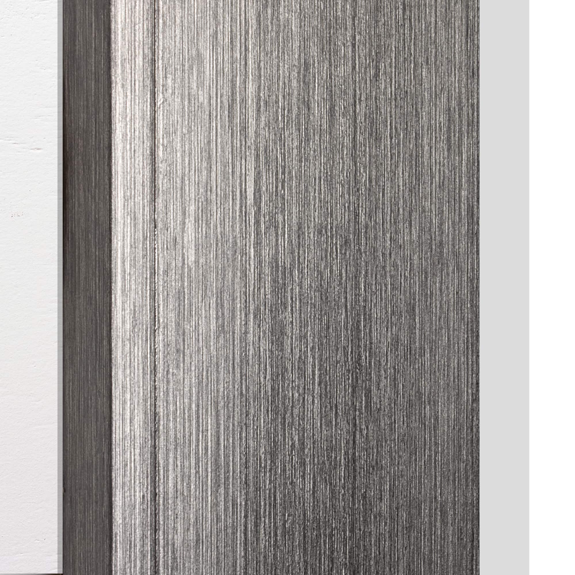 Head West® Metallic Gray Framed Beveled Glass Raised Lip Vanity Wall Mirror