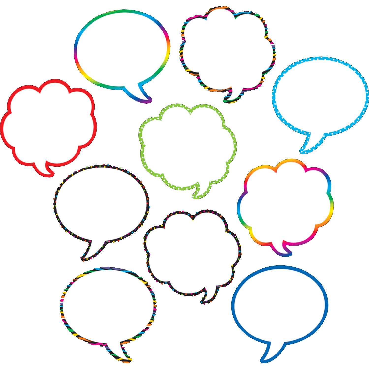 Teacher Created Resources® Speech/Thought Bubbles Accents, 3 Packs of 30