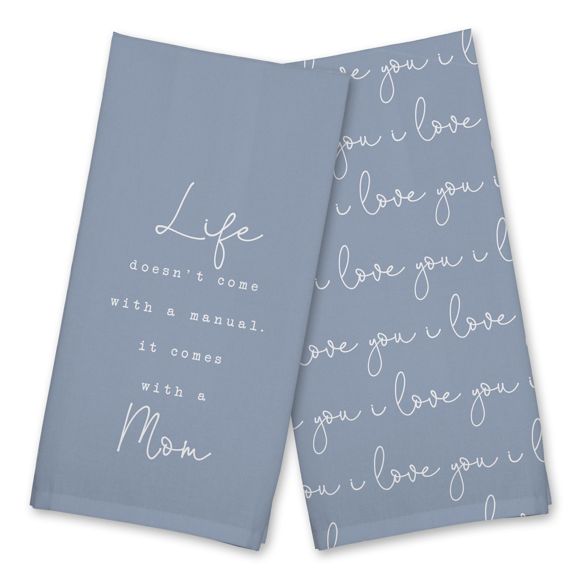 Life Comes with a Mom Cotton Twill Tea Towel Set