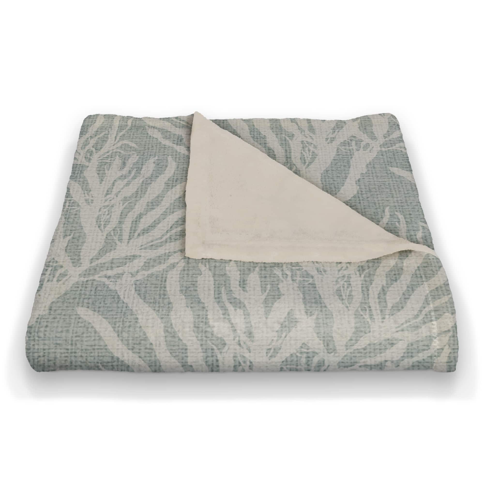 Coral Print Fleece Blanket