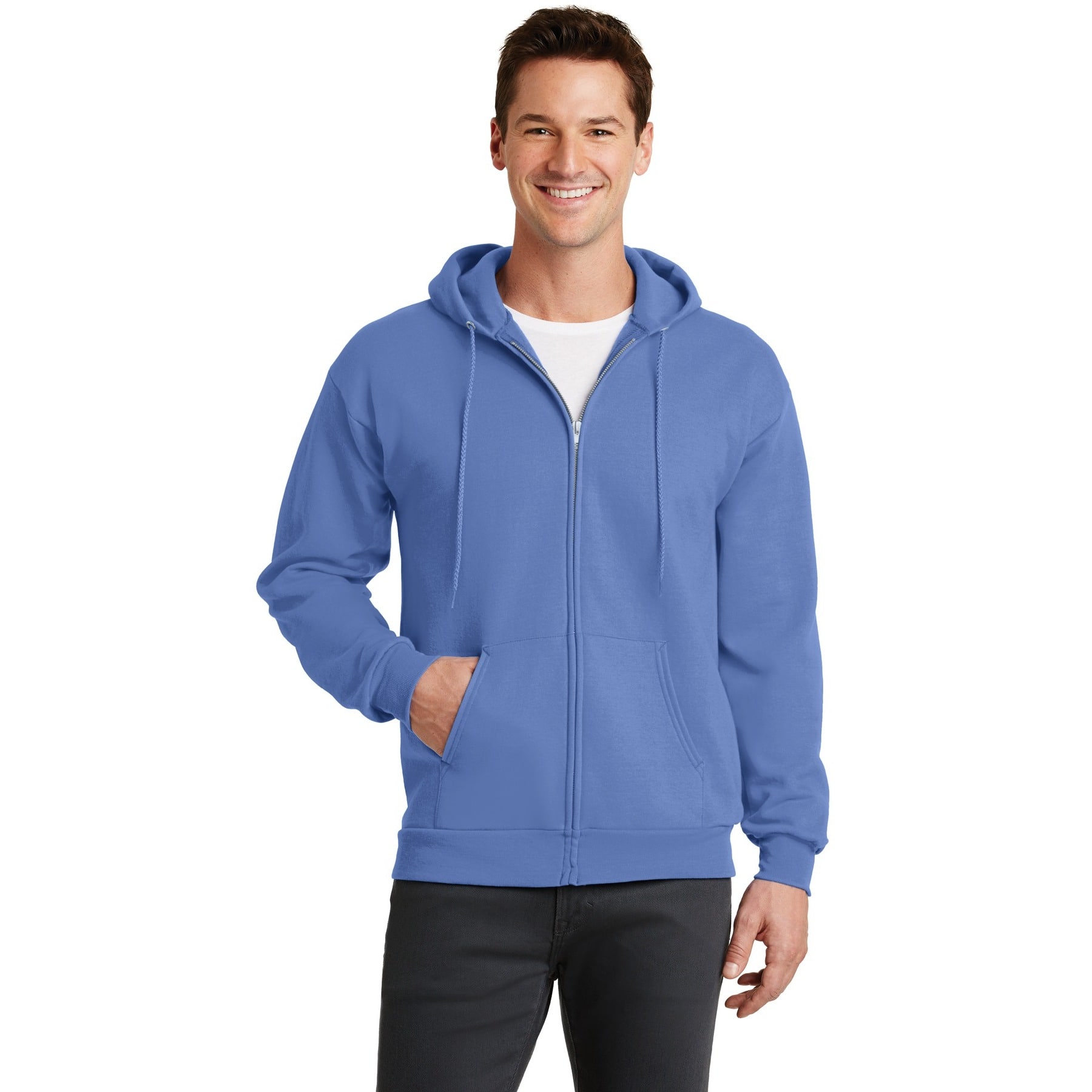 Port & Company® Core Fleece Full-Zip Hooded Sweatshirt