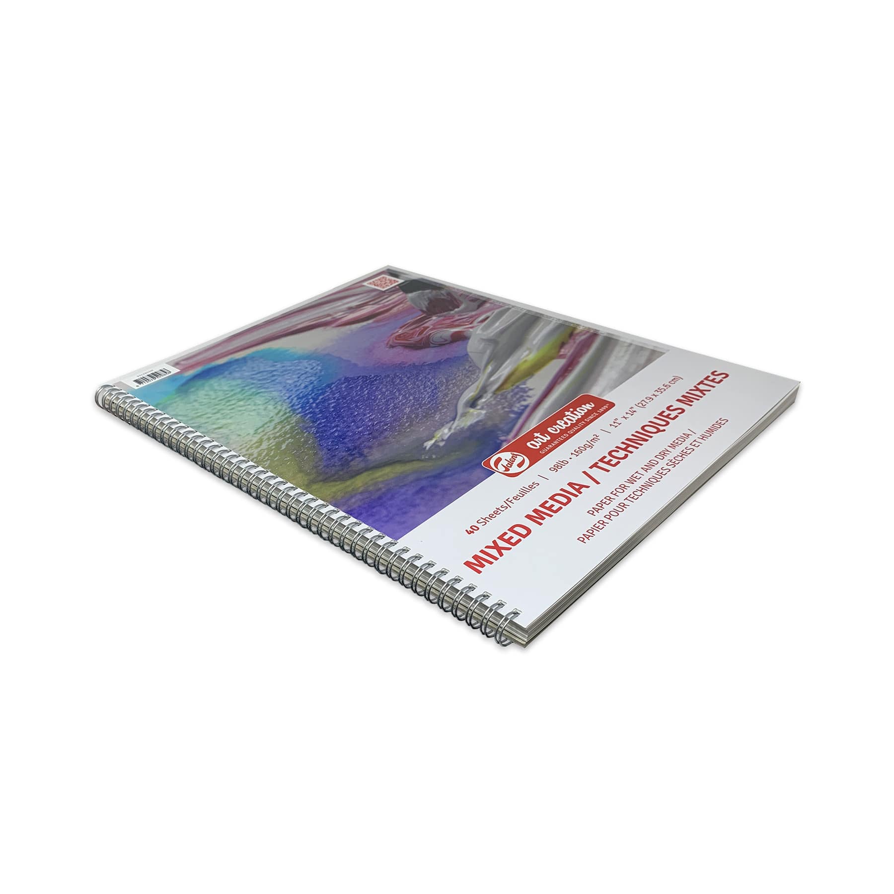 Talens Art Creation Spiral Bound Mixed Media Paper Pad, 40 Sheets