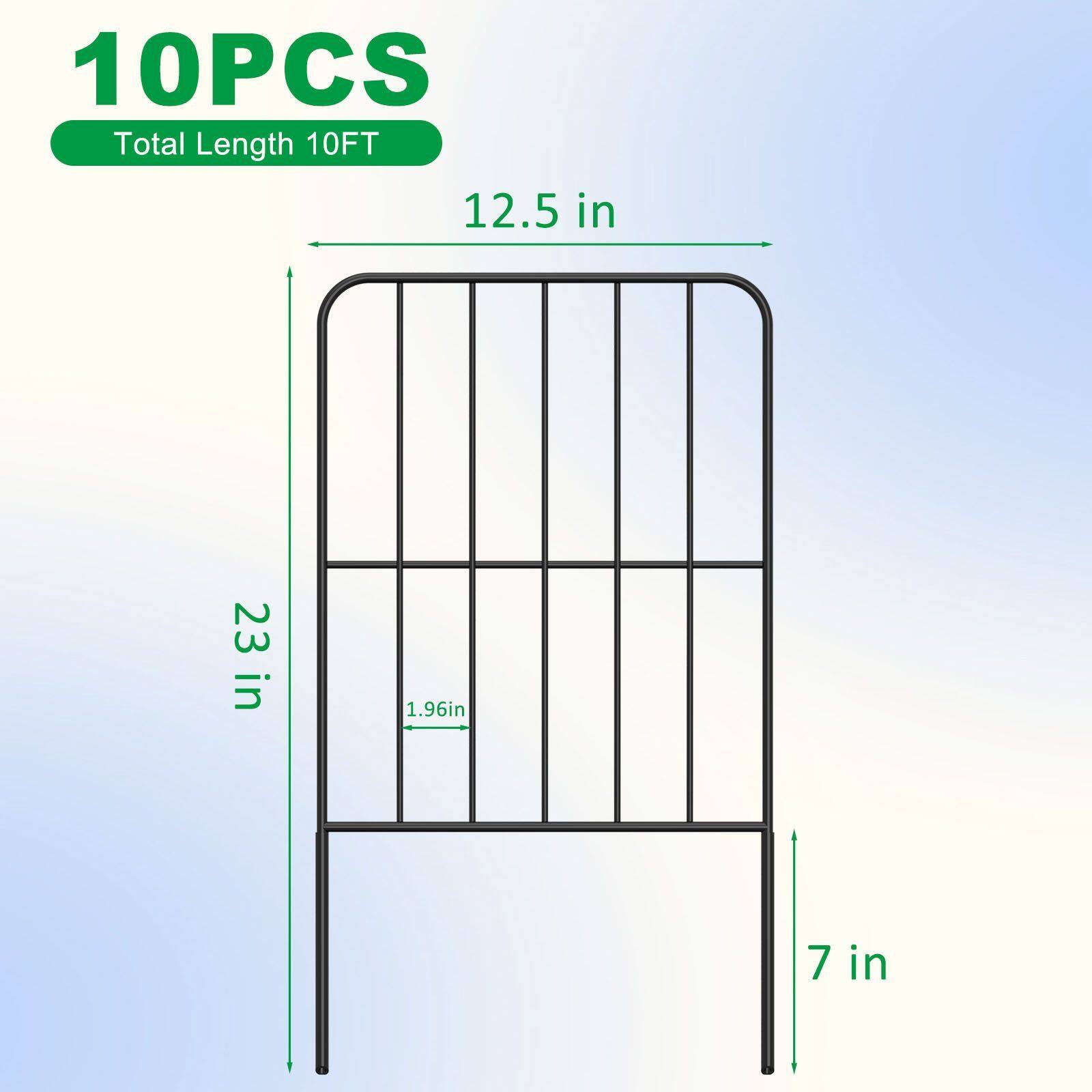 NEX™ Outdoor Lawn Landscape Panel Fence with Square Wire, 10ct.
