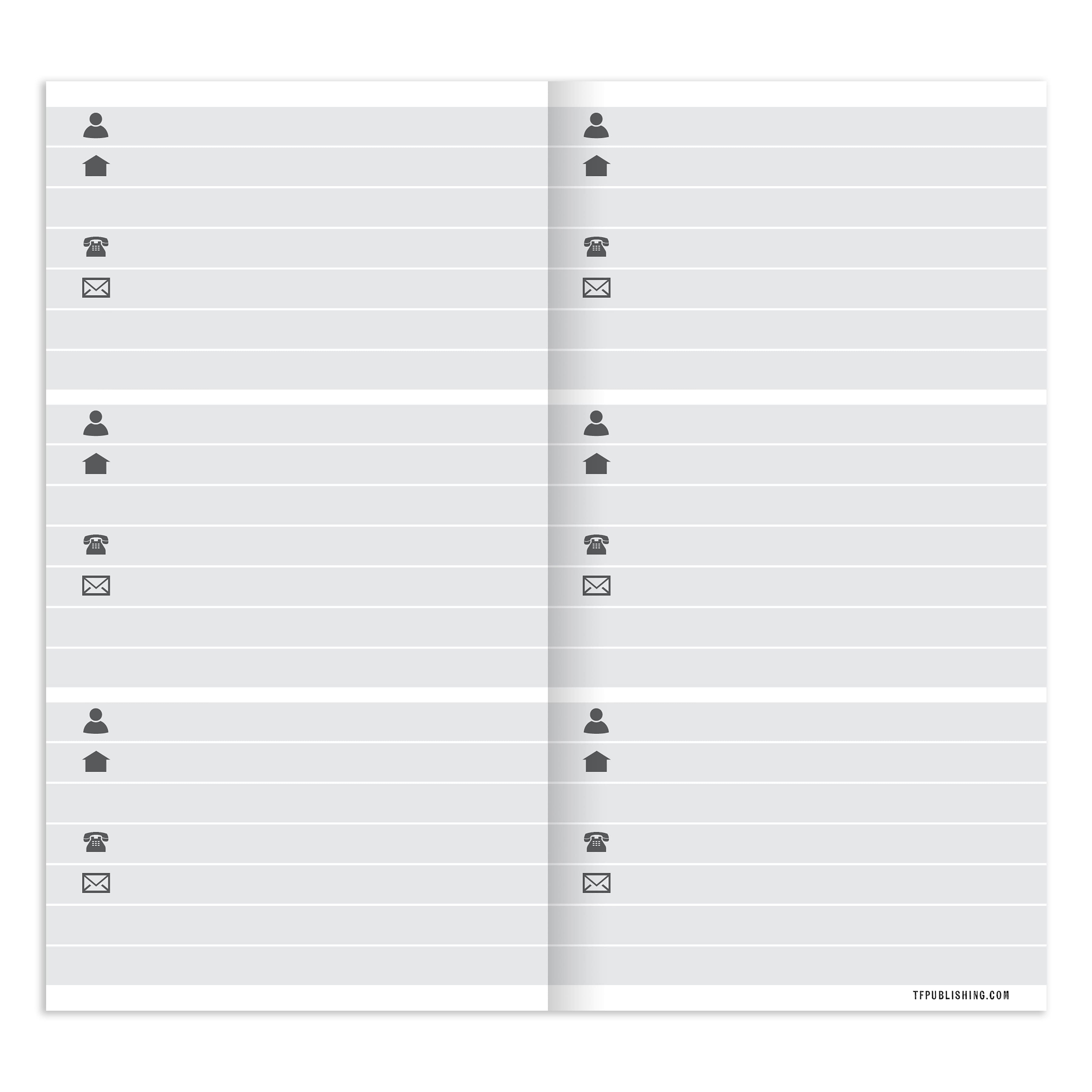 TF Publishing Michigan Address Book