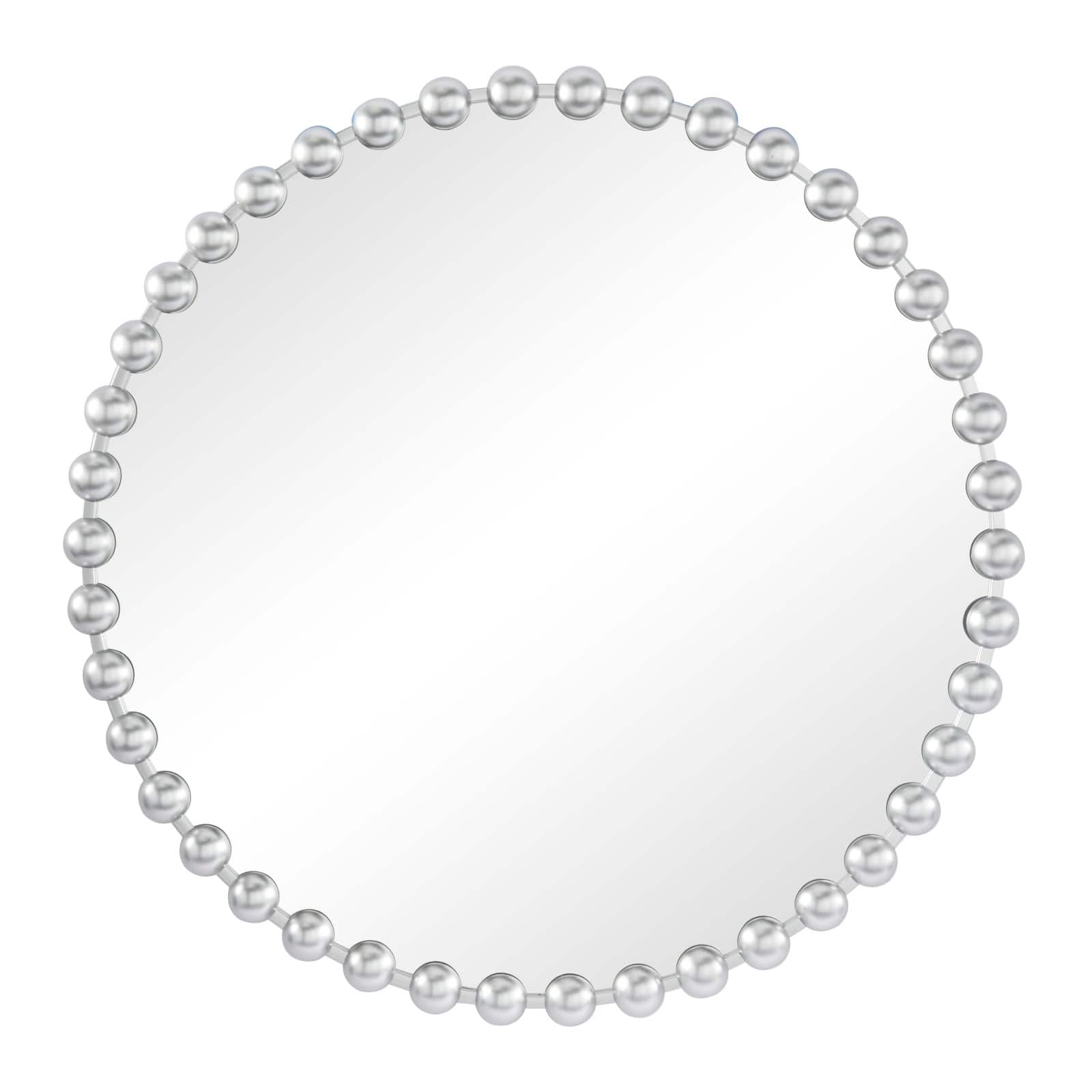 CosmoLiving by Cosmopolitan Silver Metal Orb Framed Wall Mirror 36" x 2" x 36"