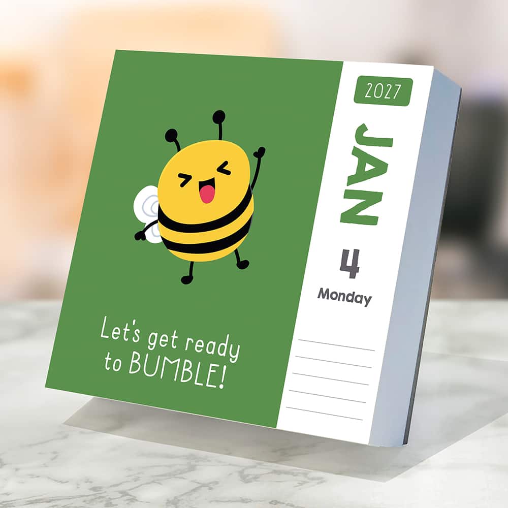 2027 Puns of Fun Daily Desktop Calendar