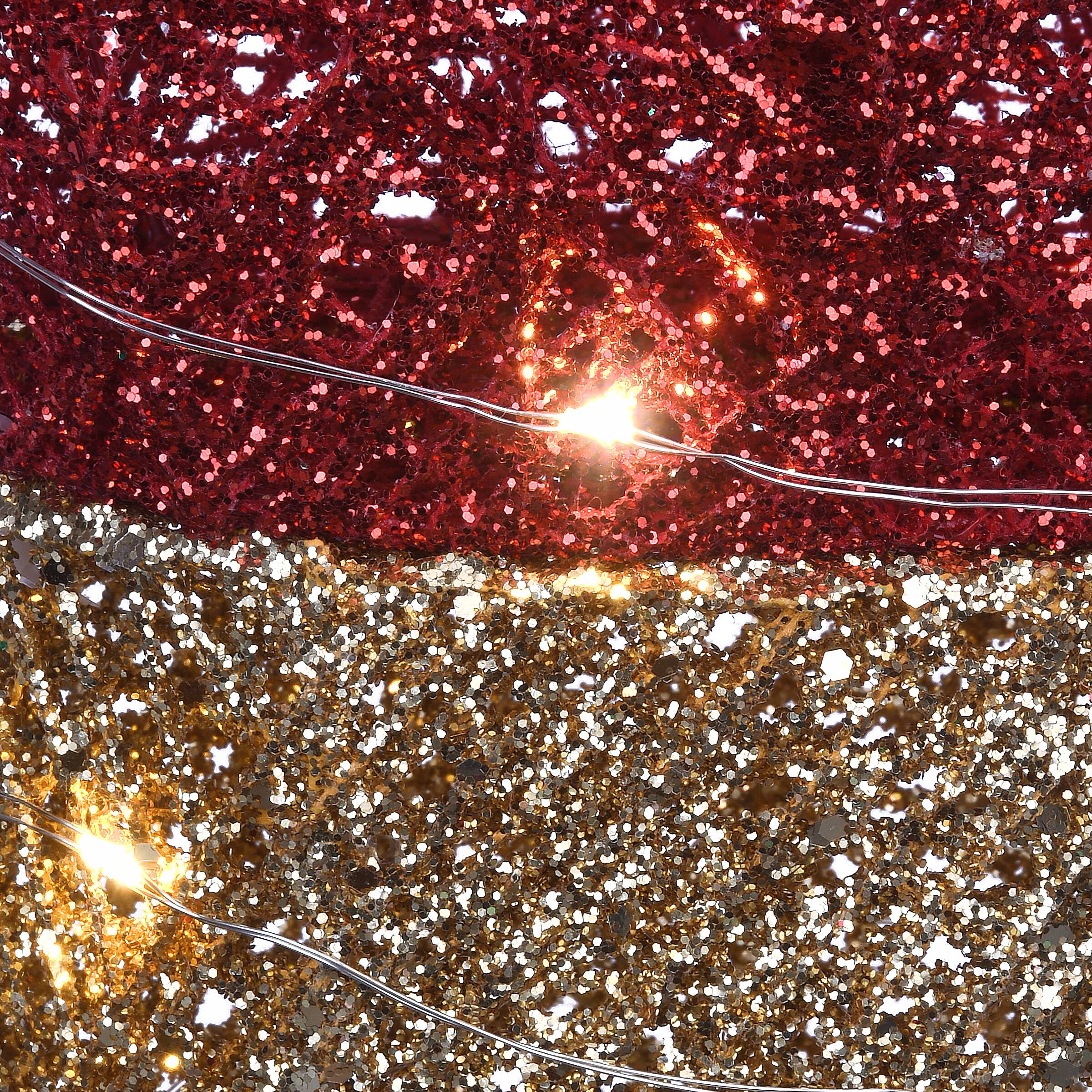 20" Pre-Lit LED Red Christmas Light Bulb Decoration