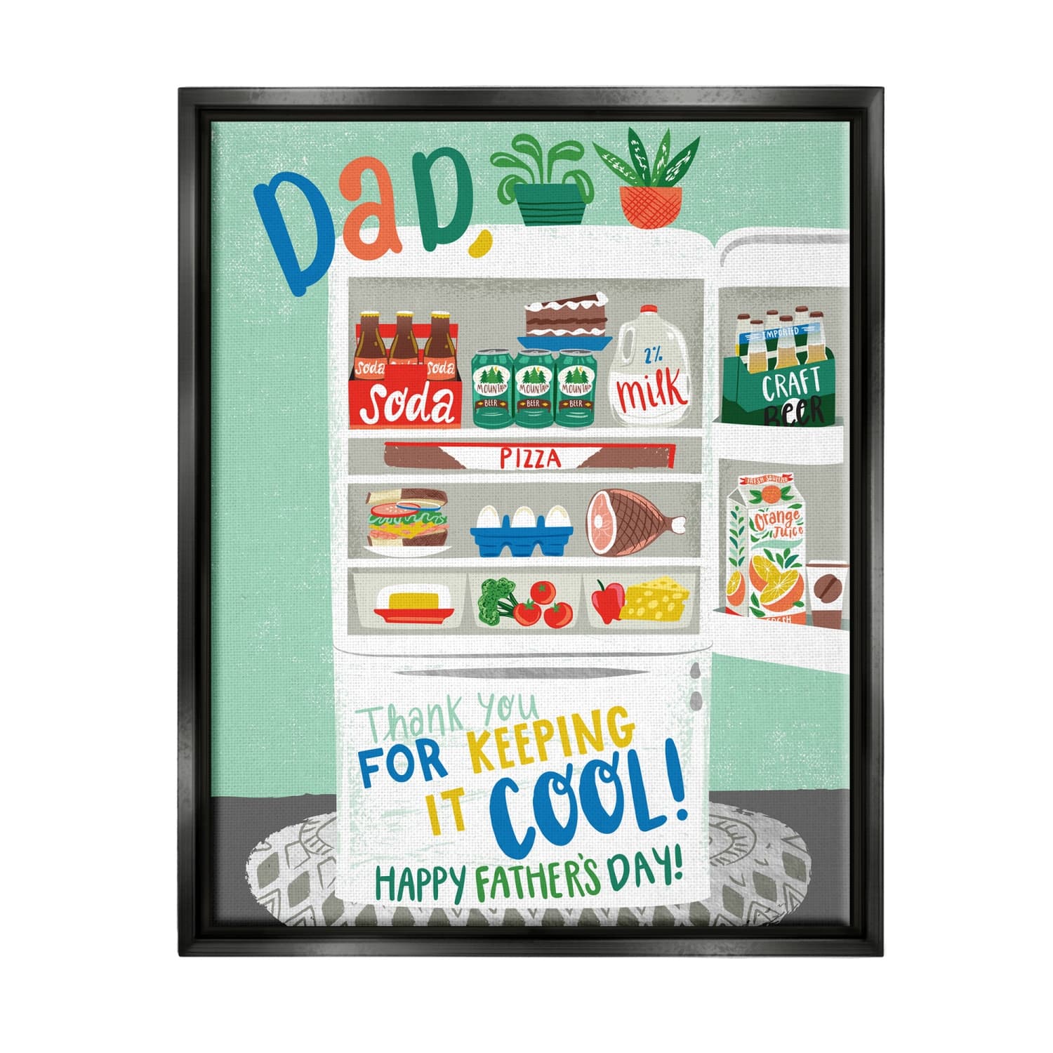 Stupell Industries Keeping It Cool Father's Day Floater Framed Art