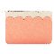 Summer Fashion Scalloped Faux Leather Zipper Pouch by Make Market®
