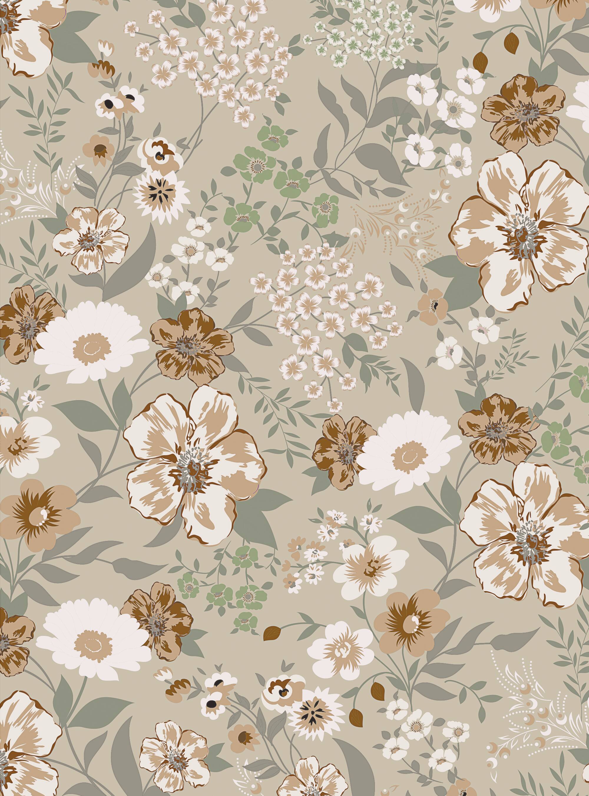 Simple Shapes Light Wildwood Meadow Floral Pre-Pasted Wallpaper Rolls, 2ct.