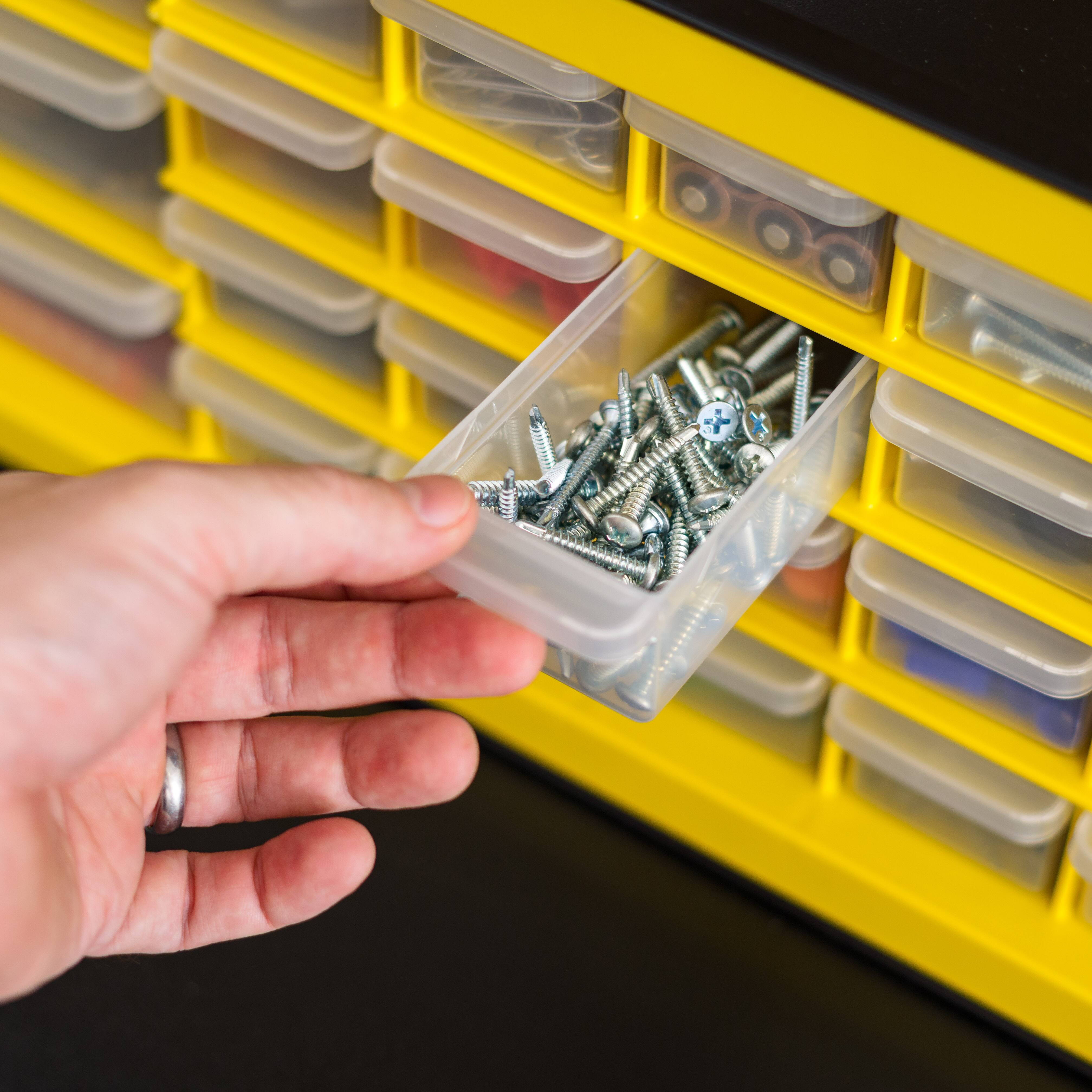 IRIS Black and Yellow 26-Drawer Parts Cabinet