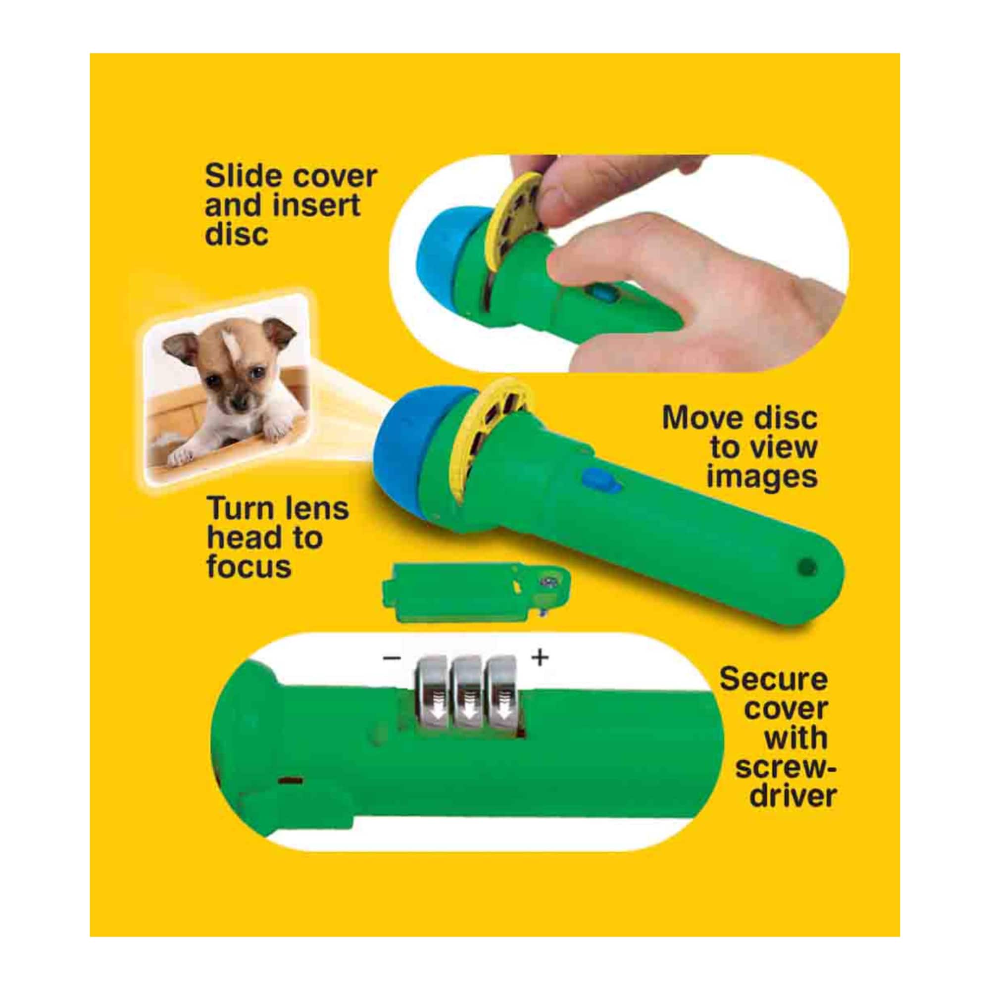 Brainstorm Toys Puppies Torch & Projector