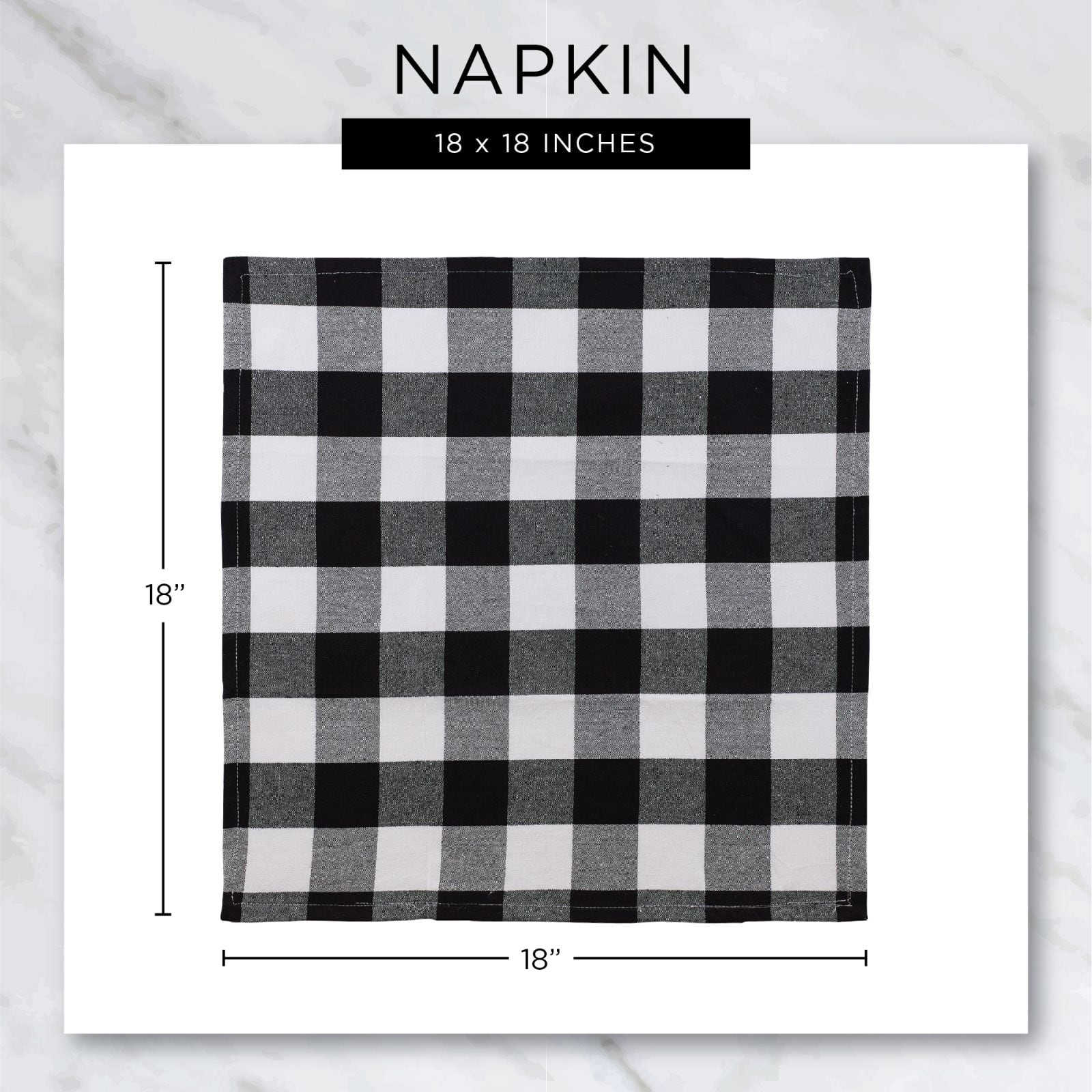 DII® Honey Gold Check Fringed Cloth Dinner Napkins, 6ct.