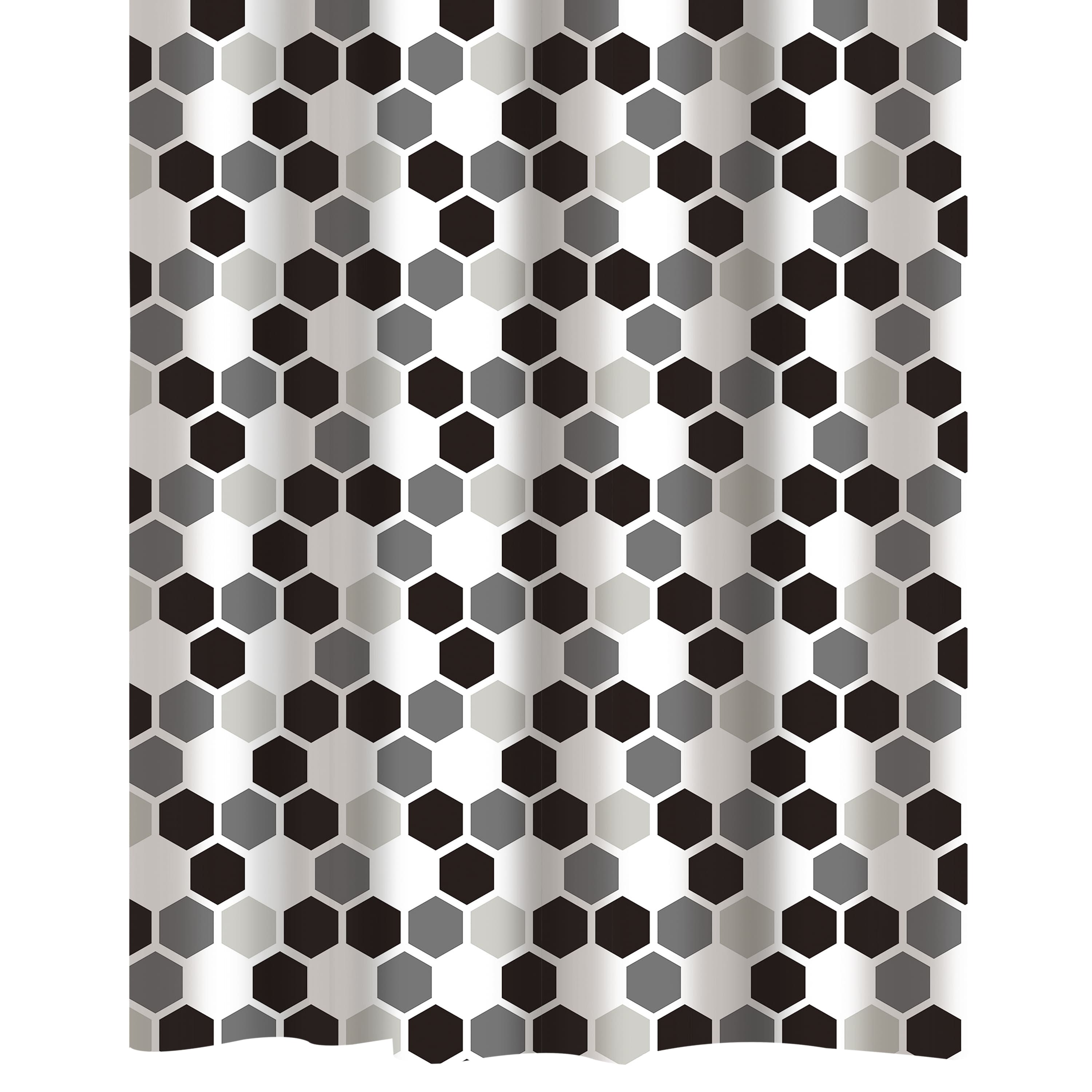 Bath Bliss Honey Comb Design Shower Curtain