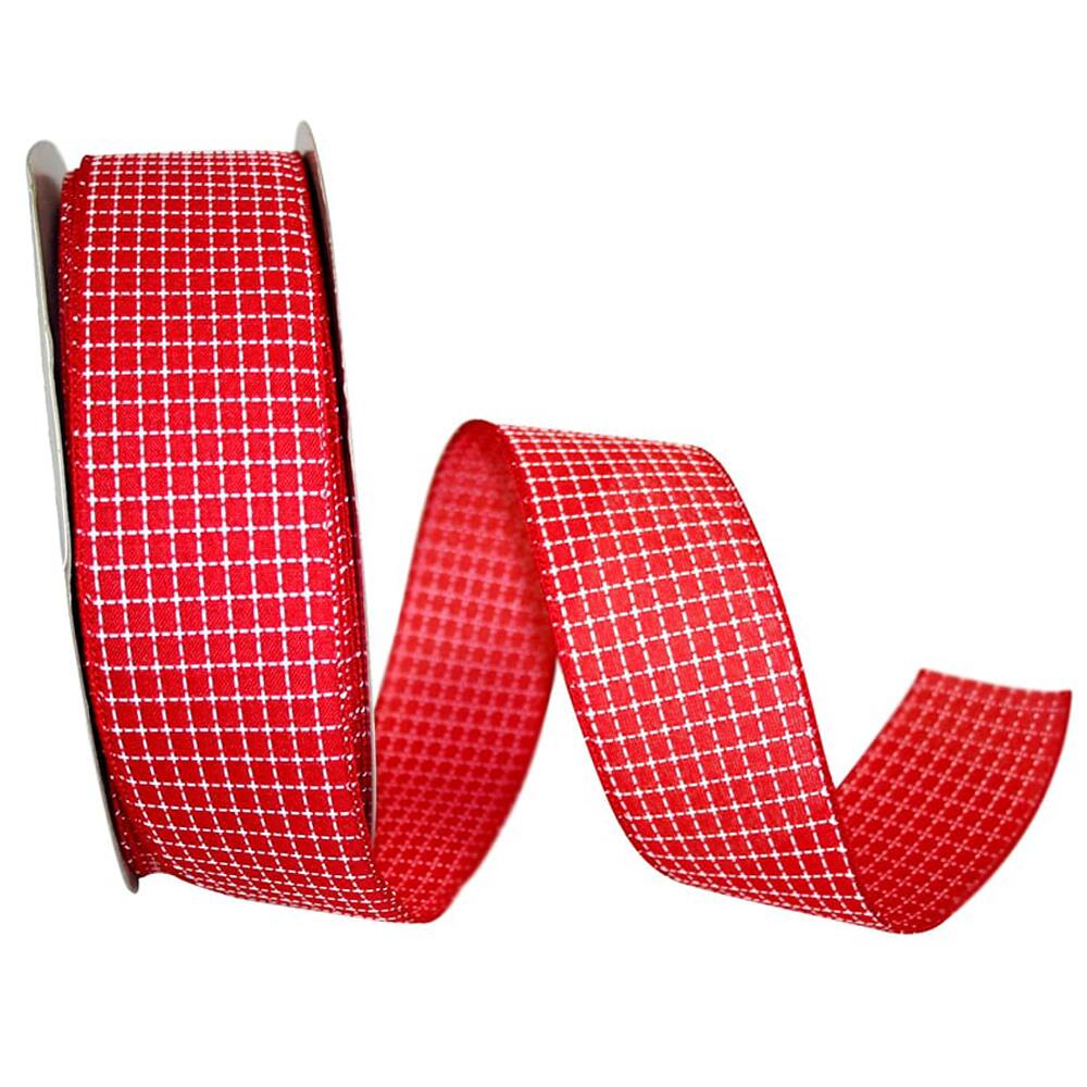 JAM Paper 2.5" x 50yd. Saddle Linen Wired Ribbon