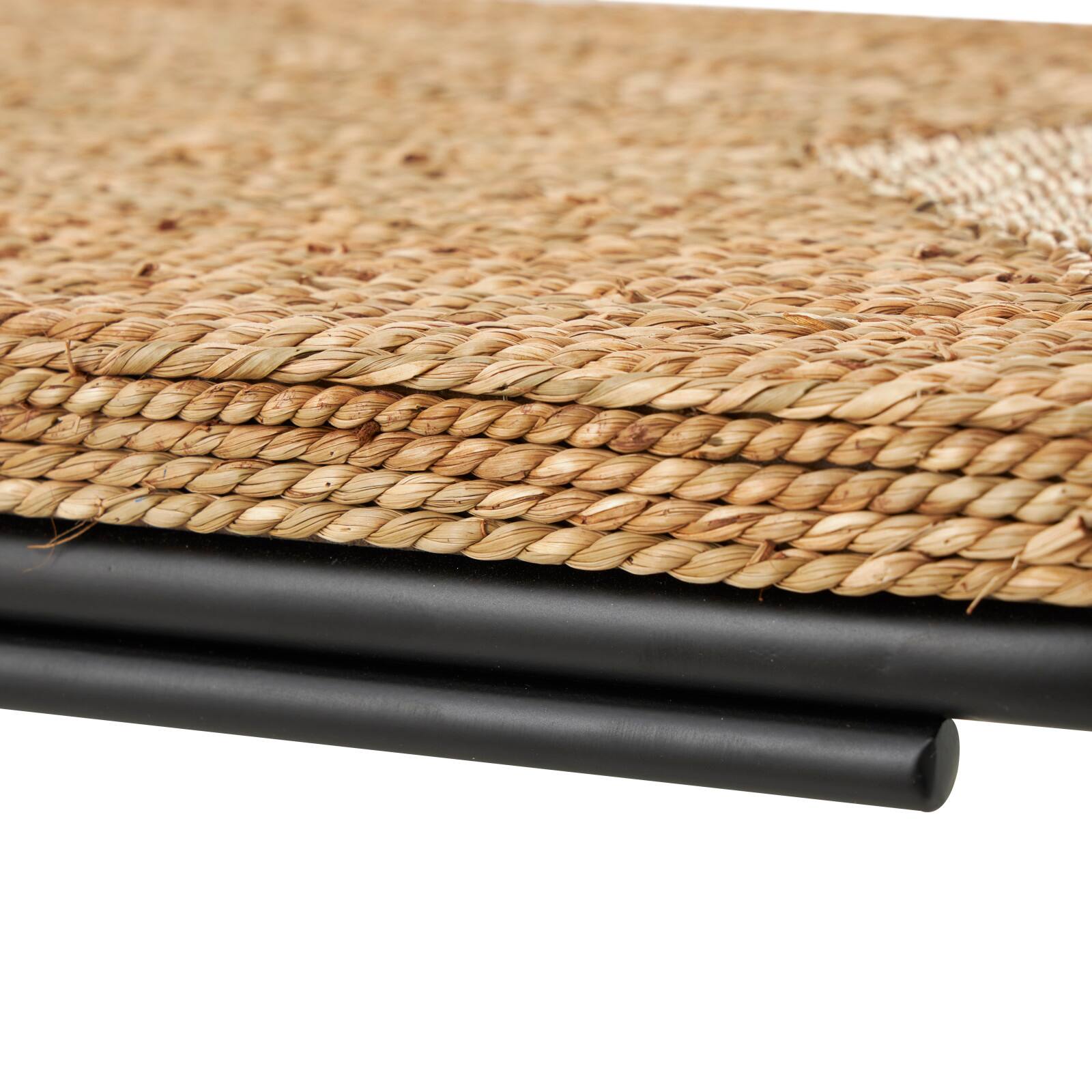 2ft. Brown Dried Plant Coiled C-Shaped Accent Table