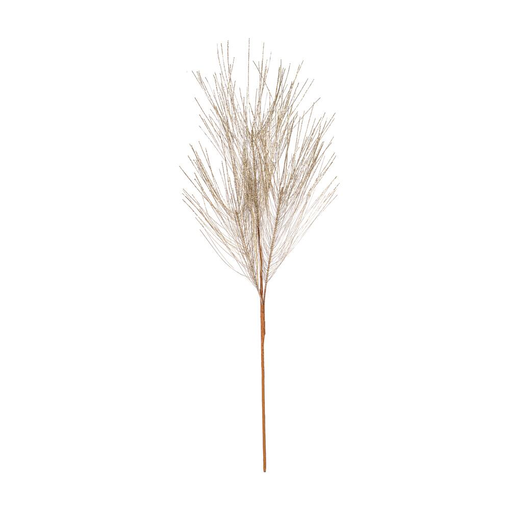 Vickerman 24" Artificial Champagne Metallic Pine Needle Christmas Sprays, 2ct.