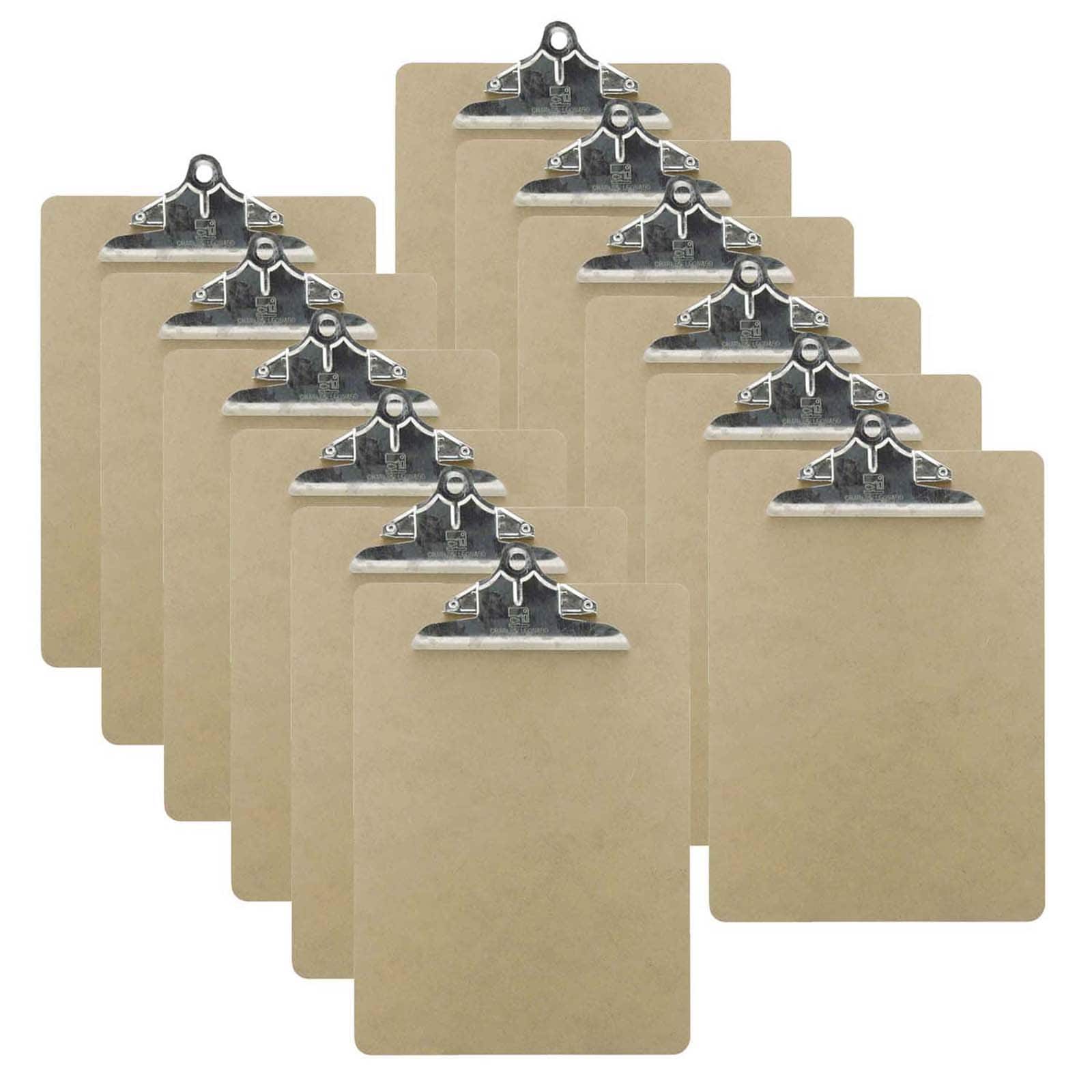 Charles Leonard Letter Size Hardwood Clipboard, 12ct.