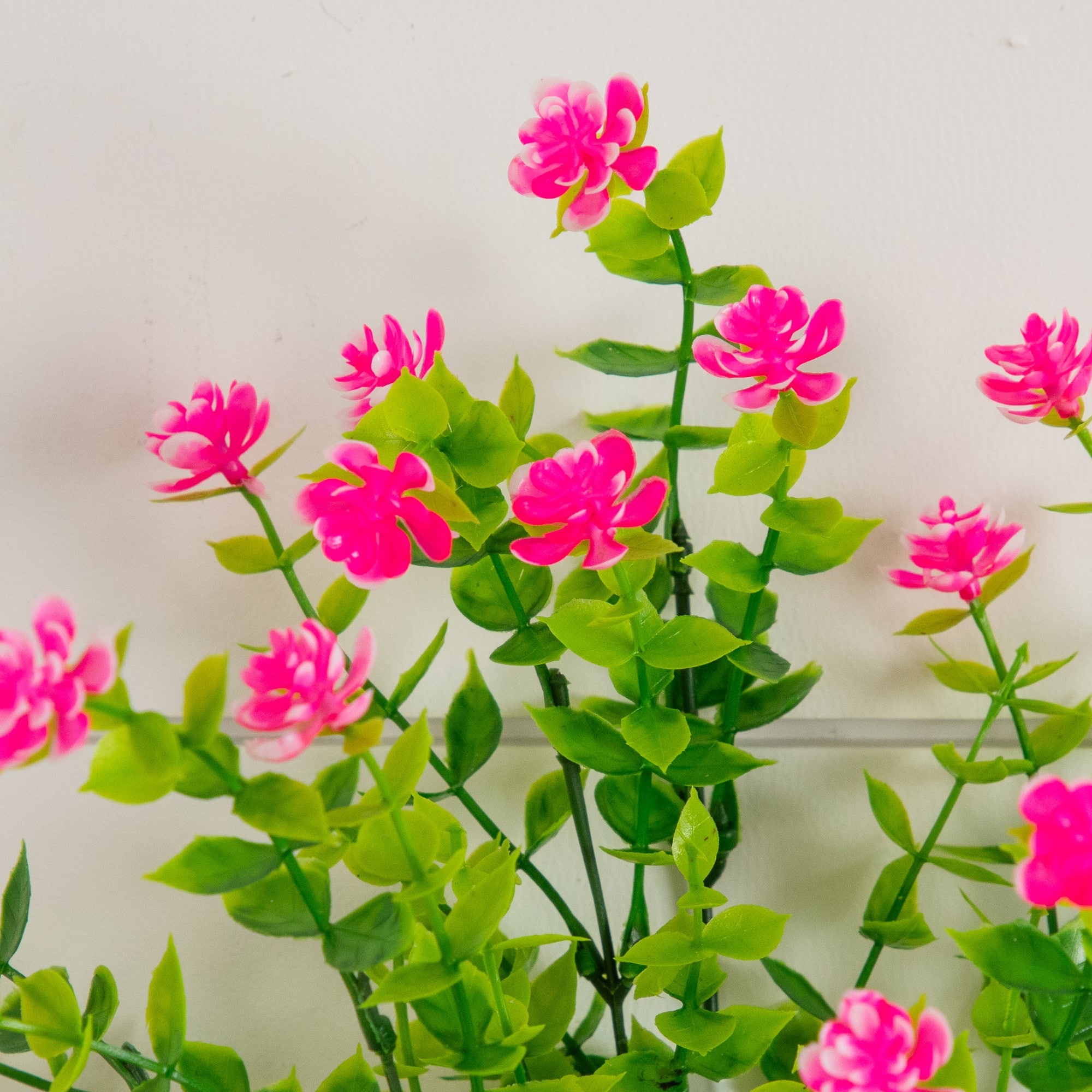 13" UV Resistant Artificial Flowering Mini Rose Bushes, 12ct.