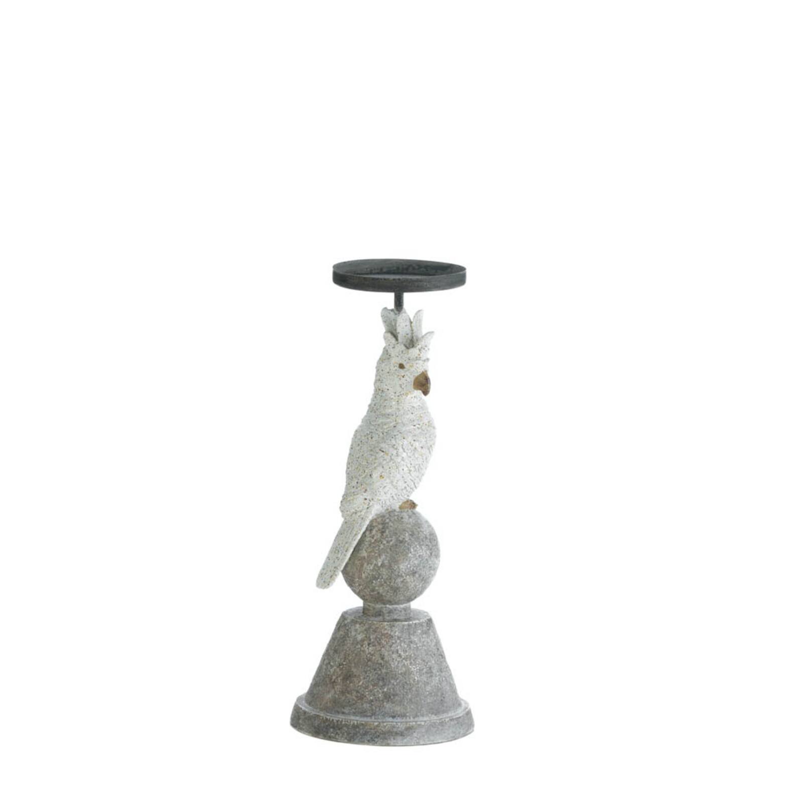 Slender Cockatoo Candleholder 4.5" x 4.5" x 11.25