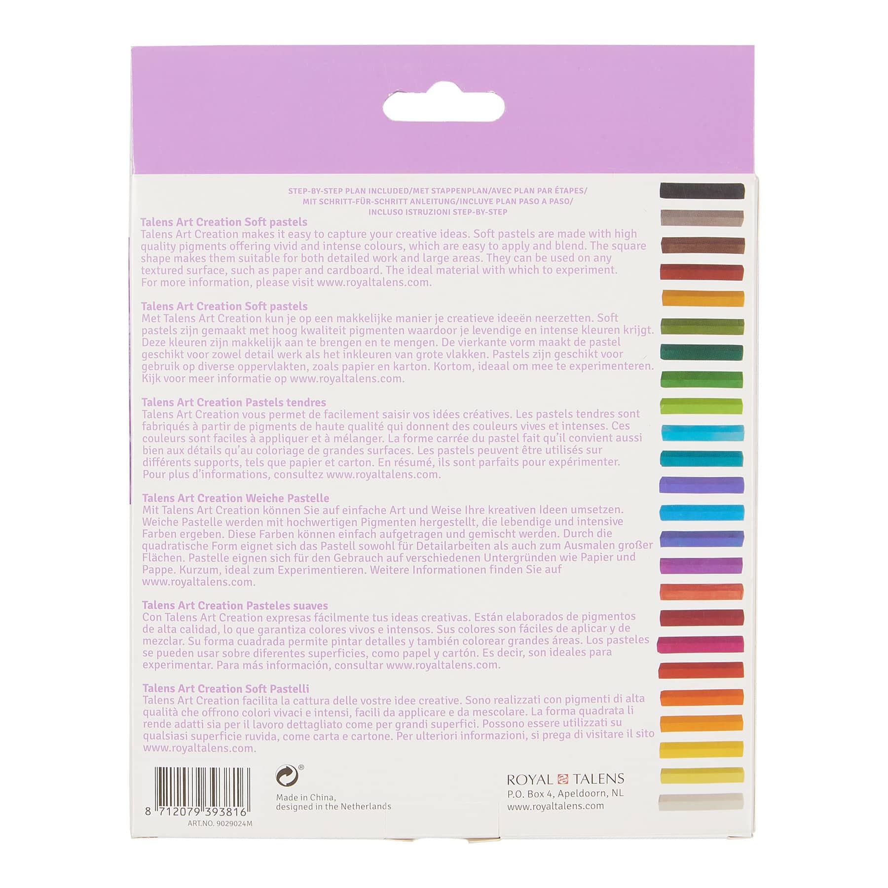 Talens Art Creation 24 Soft Pastel Sticks Set