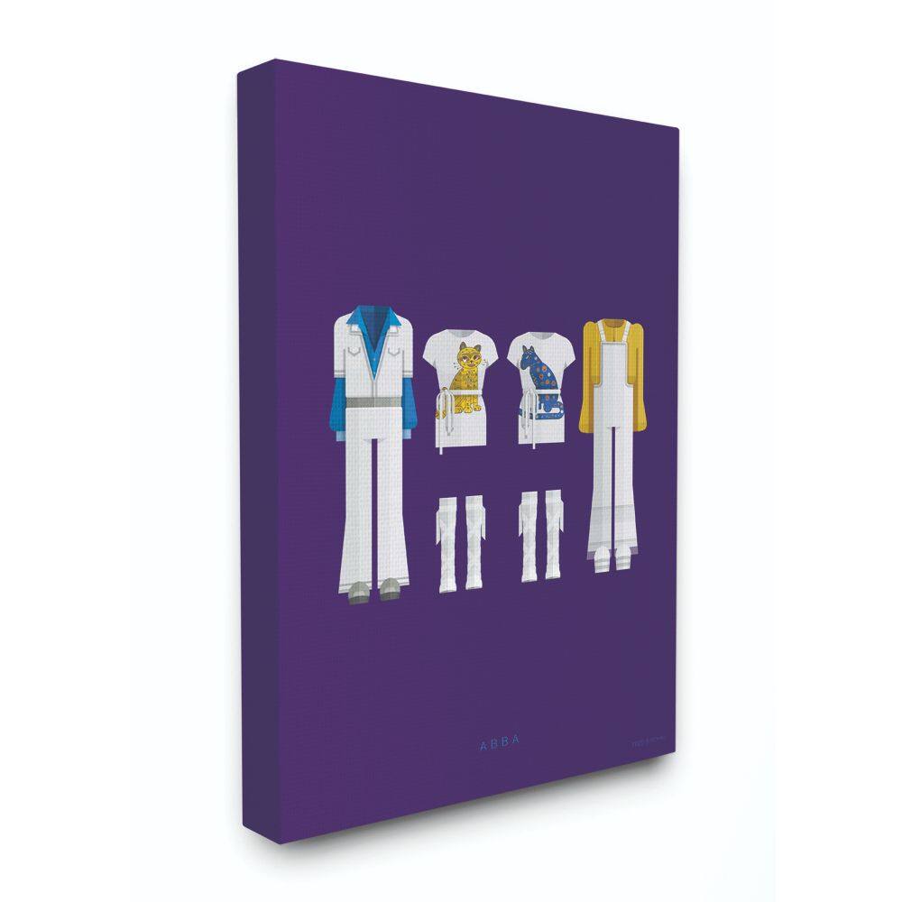 Stupell Industries Abba Modern Fashion Design Canvas Wall Art
